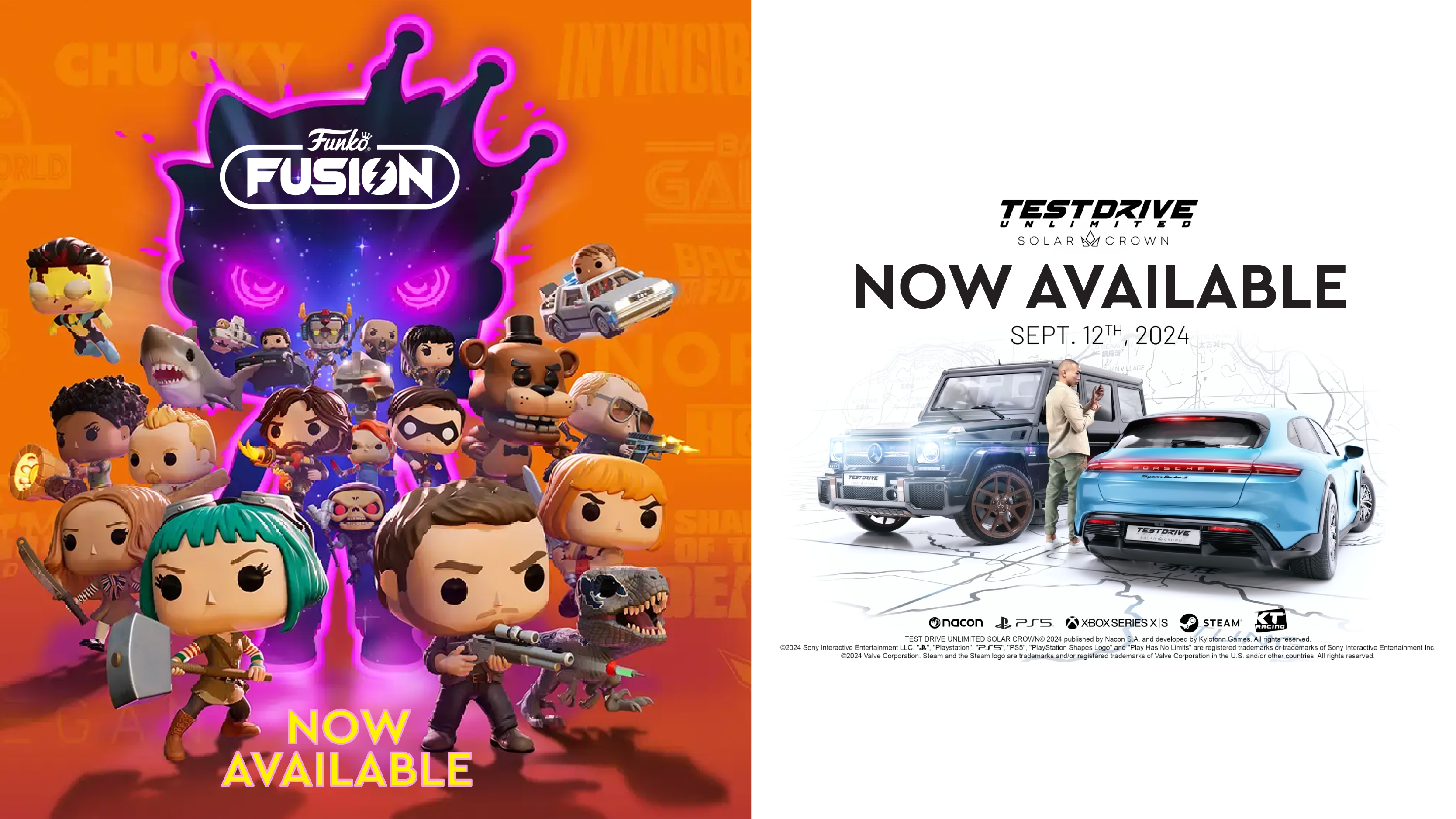 Upcoming Game Launches: Funko Fusion and Test Drive Unlimited
