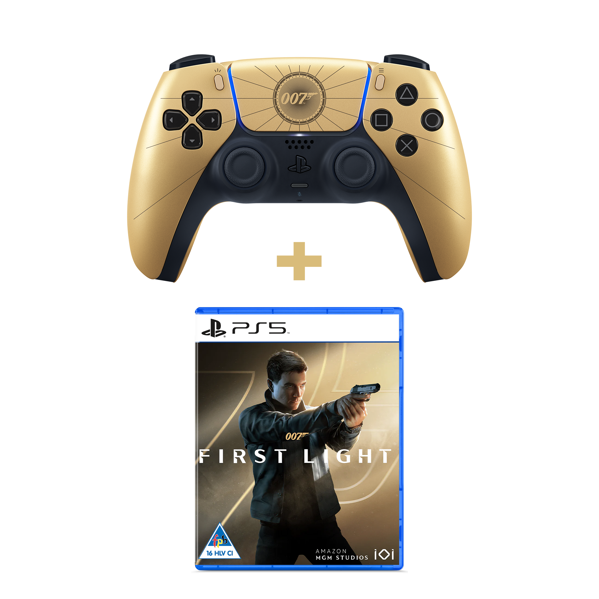 PlayStation 5 (PS5) DualSense Wireless Controller - 007 First Light Limited Edition + 007 First Light (PS5) - KOODOO