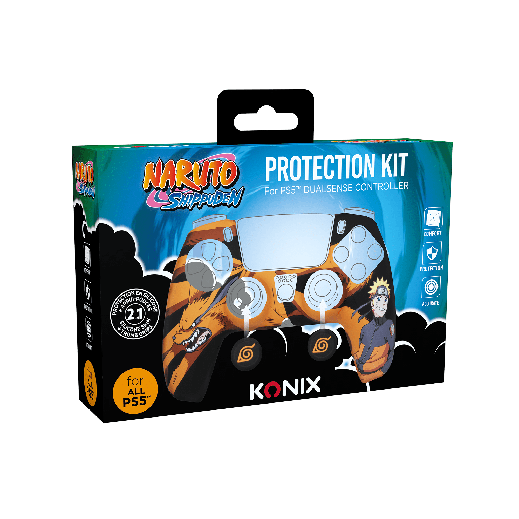 Naruto Protection Kit DualSense - Orange - KOODOO