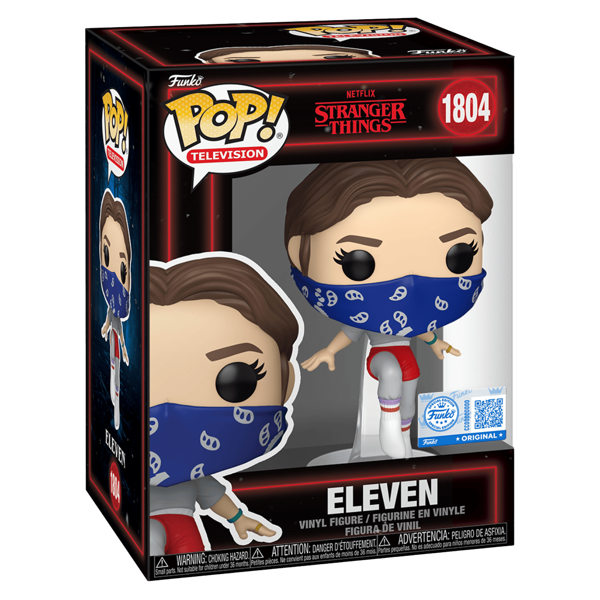 Funko Pop! Television: Netflix Stranger Things - Eleven with Bandana (Floating) (Special Edition) - KOODOO