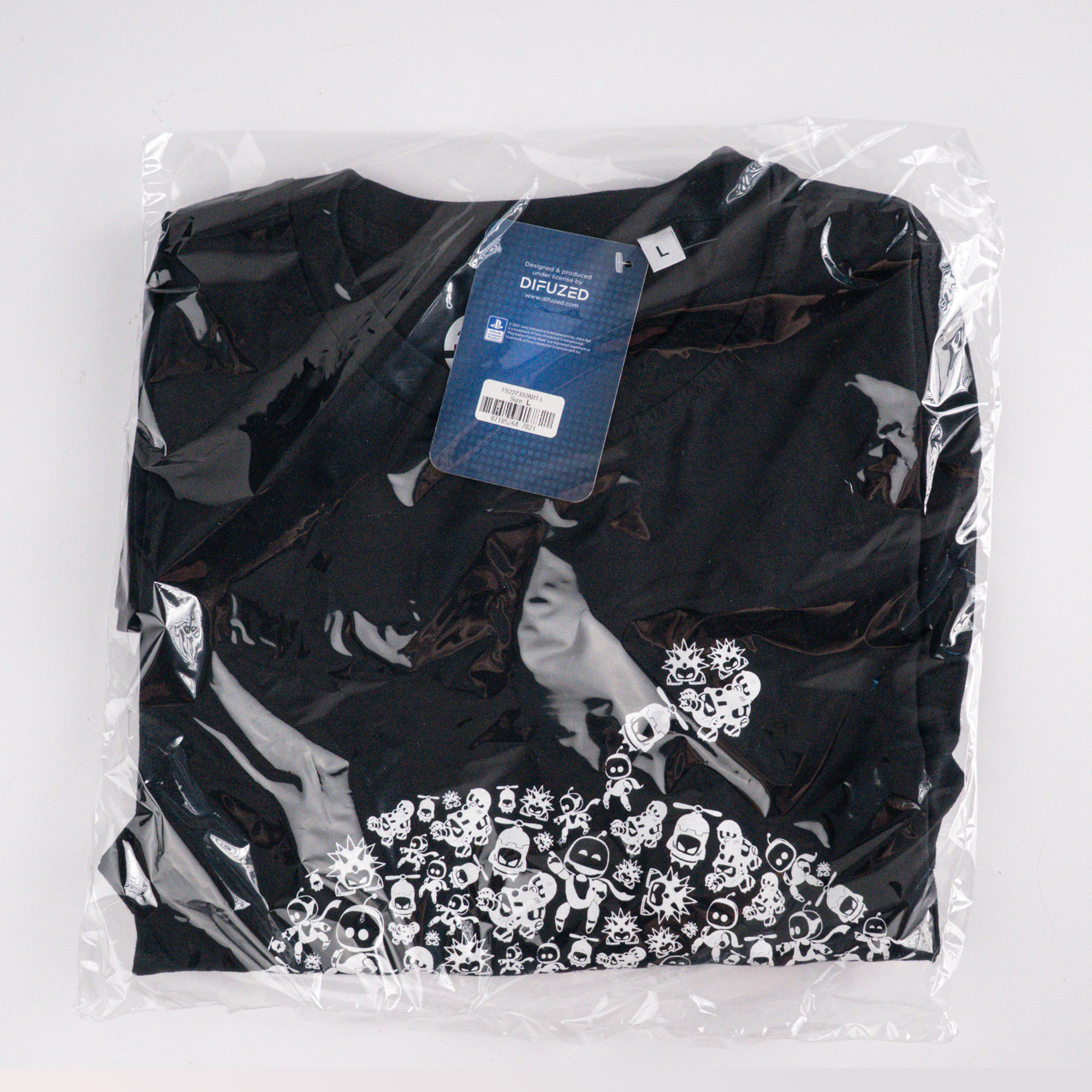 Astro Bot - Short Sleeved T-shirt (Black) - CODE RED Markdowns | KOODOO