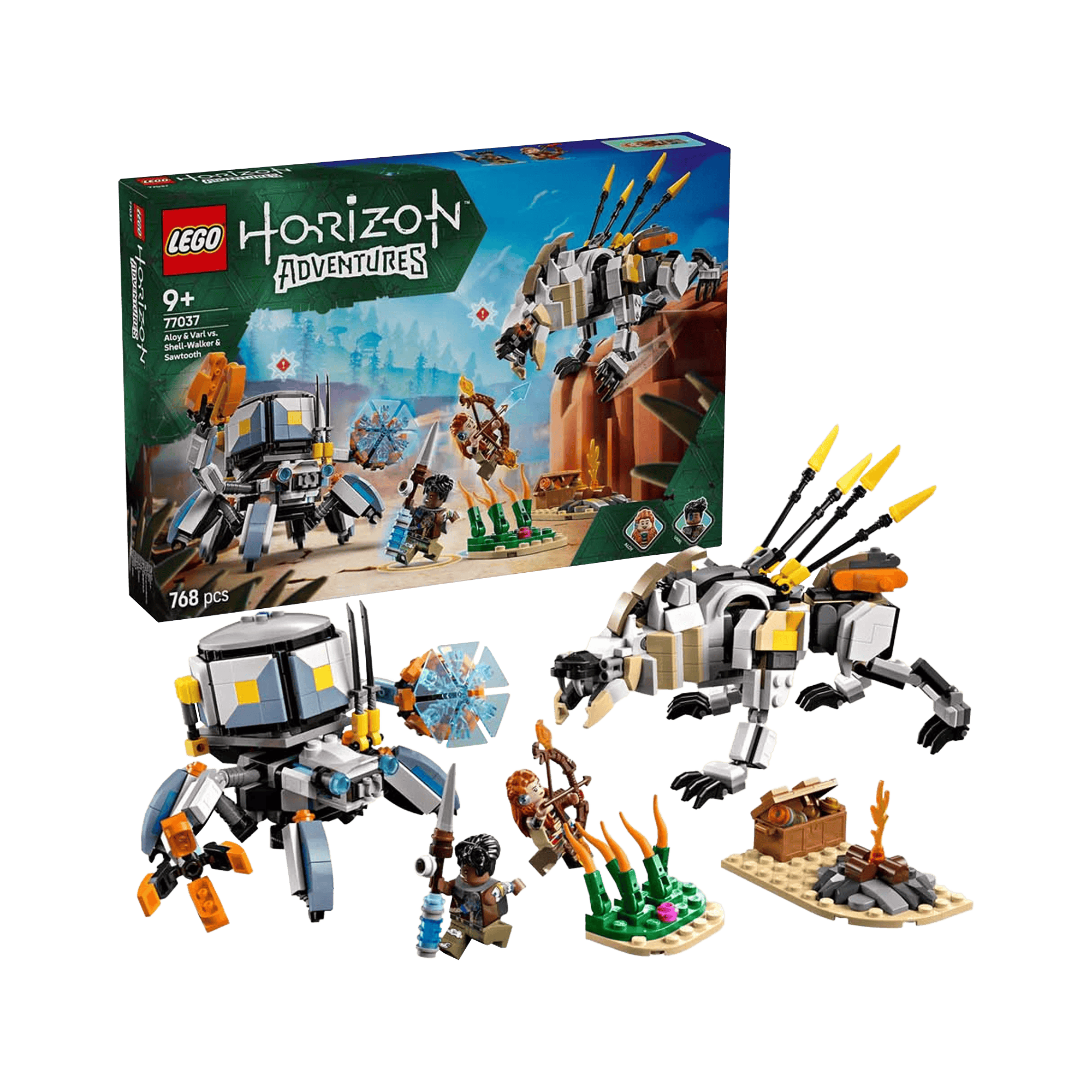 LEGO: Horizon Aloy & Varl vs. Shell-Walker & Sawtooth (77037) - KOODOO