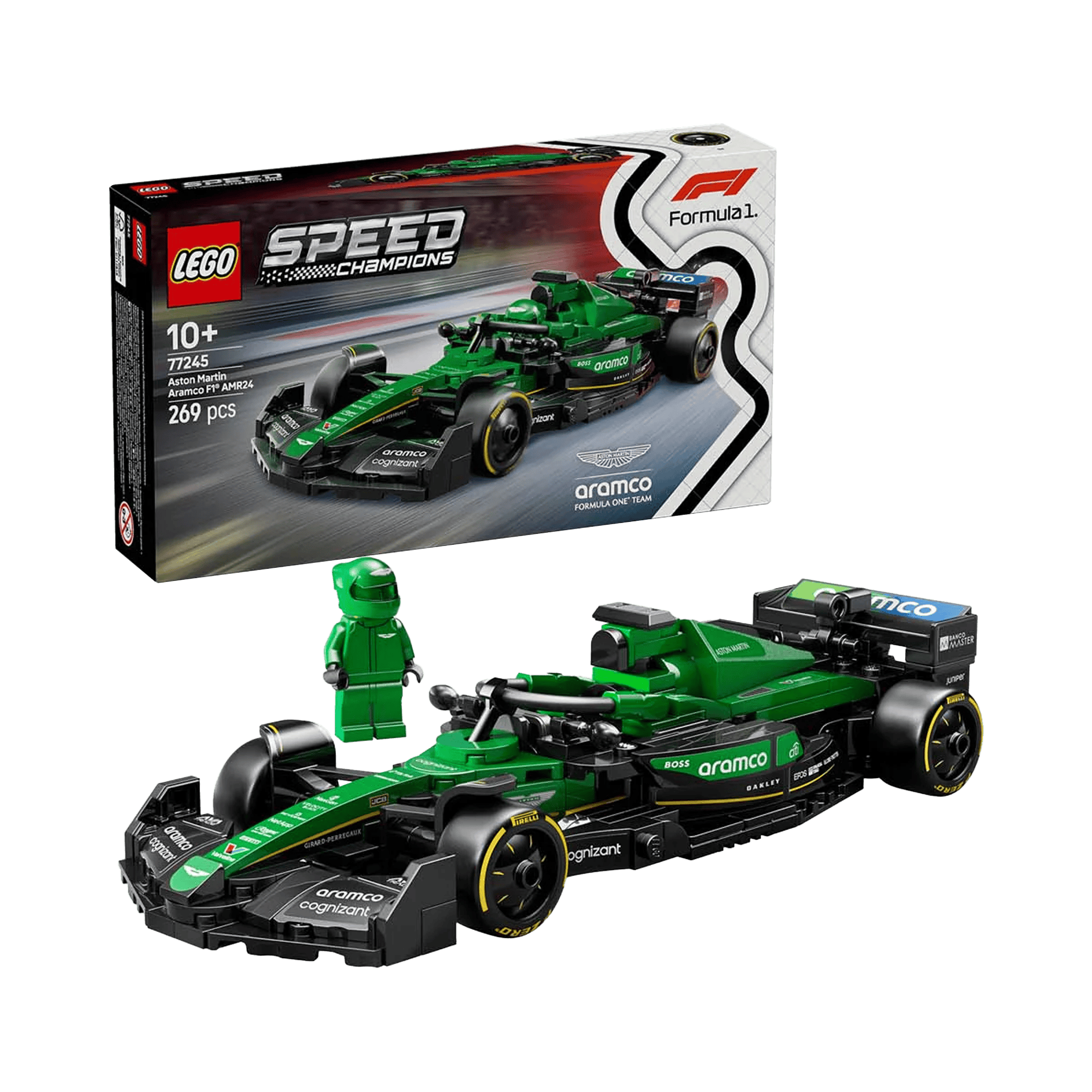 LEGO: Speed Champions Aston Martin Aramco F1 AMR24 Race Car (77245) - KOODOO