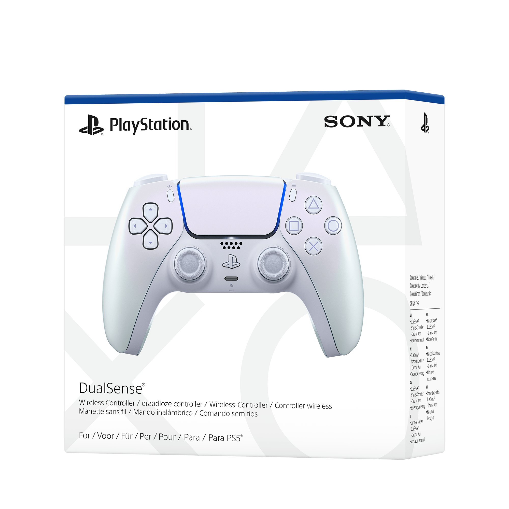 PlayStation 5 (PS5) DualSense Wireless Controller - Chroma Pearl - KOODOO