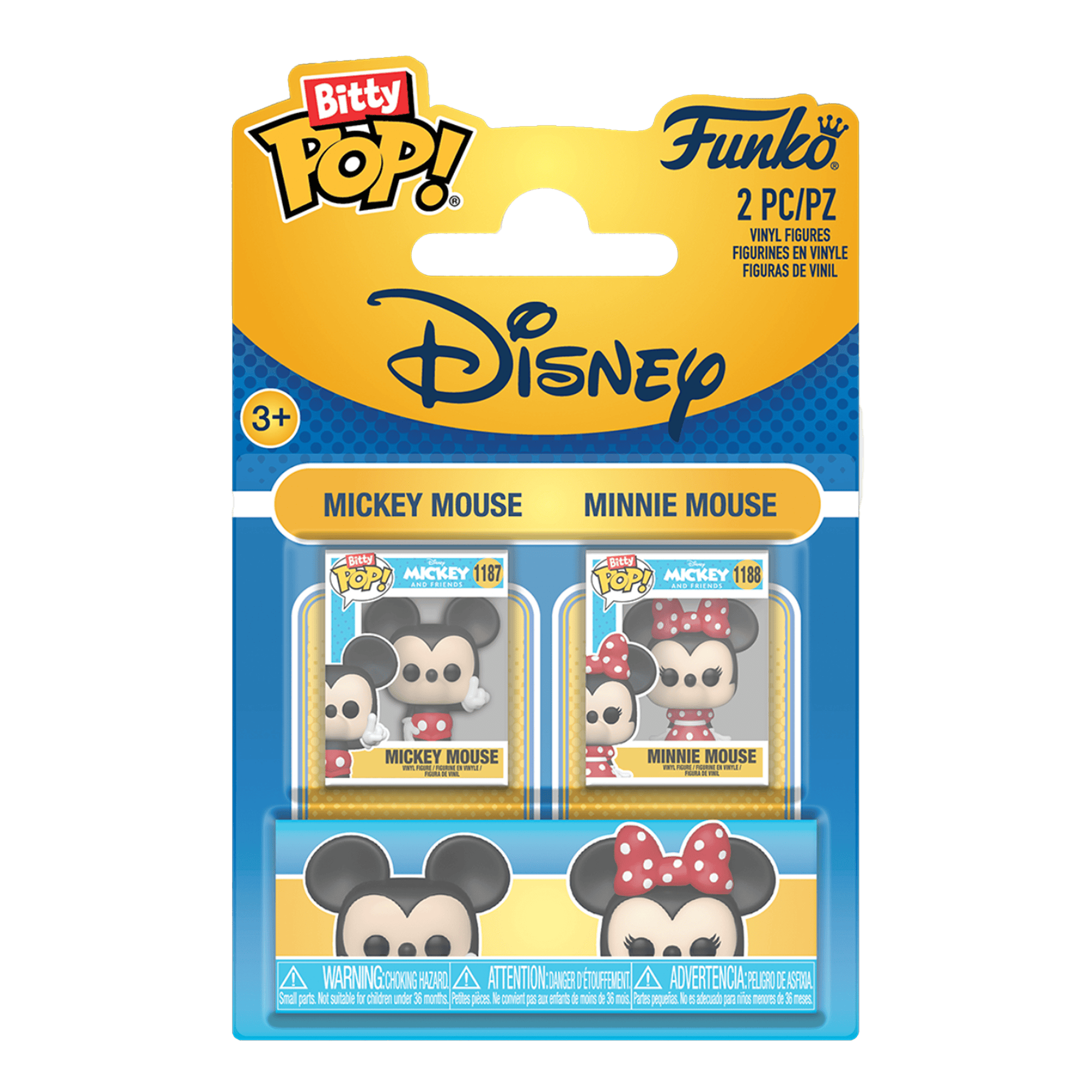 Funko Bitty Pop! Disney: Mickey Mouse & Minnie Mouse - 2 Pack - KOODOO