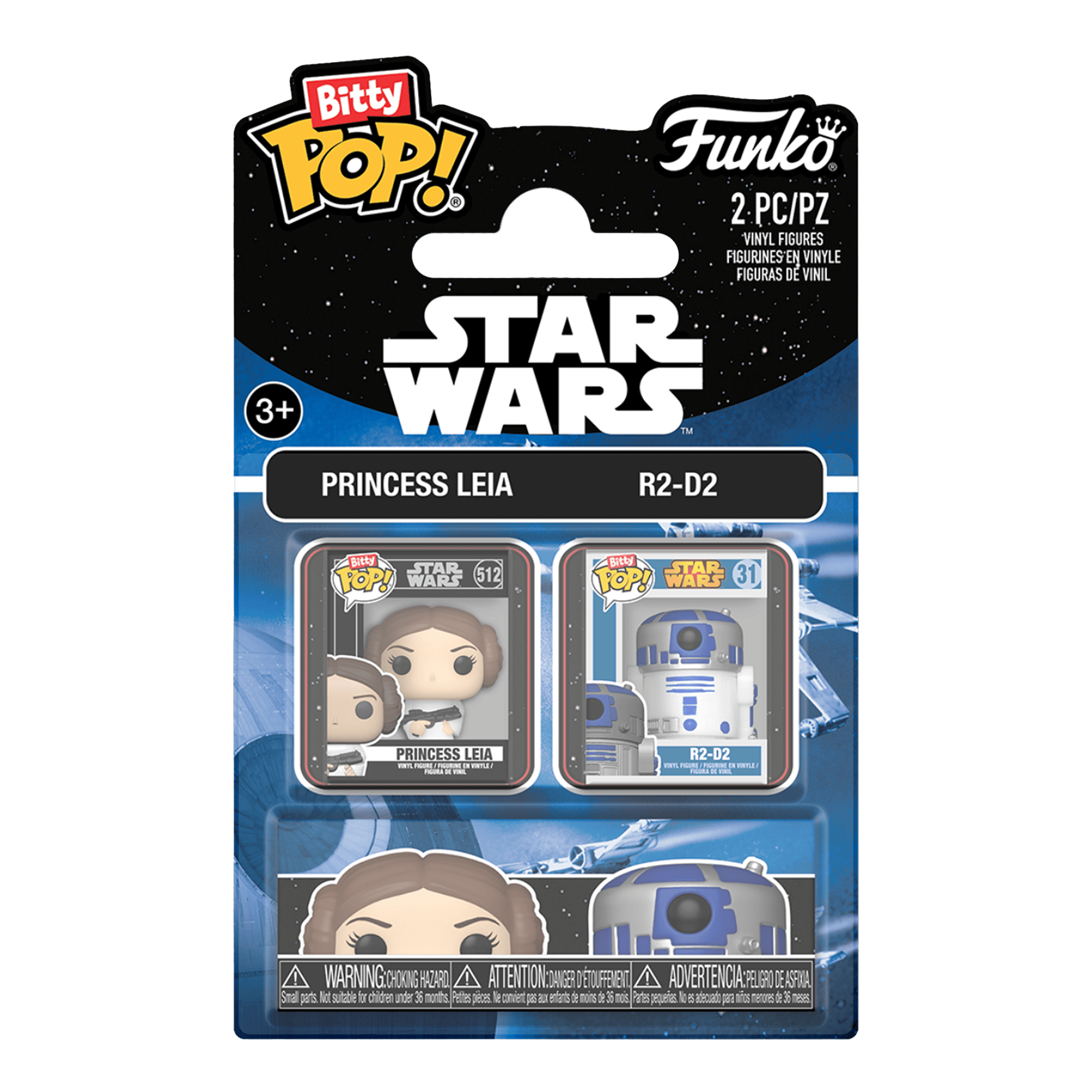 Funko Bitty Pop! Star Wars: Leia & R2-D2 - 2 Pack - KOODOO