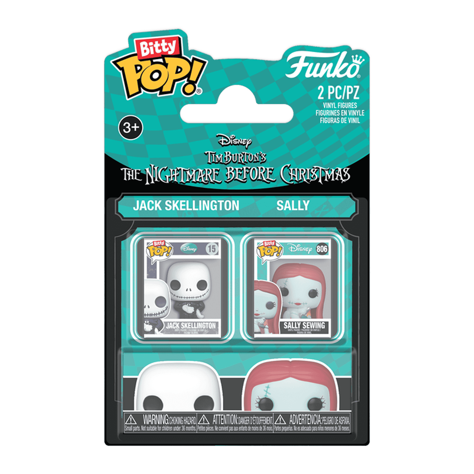 Funko Bitty Pop! The Nightmare Before Christmas: Jack Skellington & Sally - 2 Pack - KOODOO