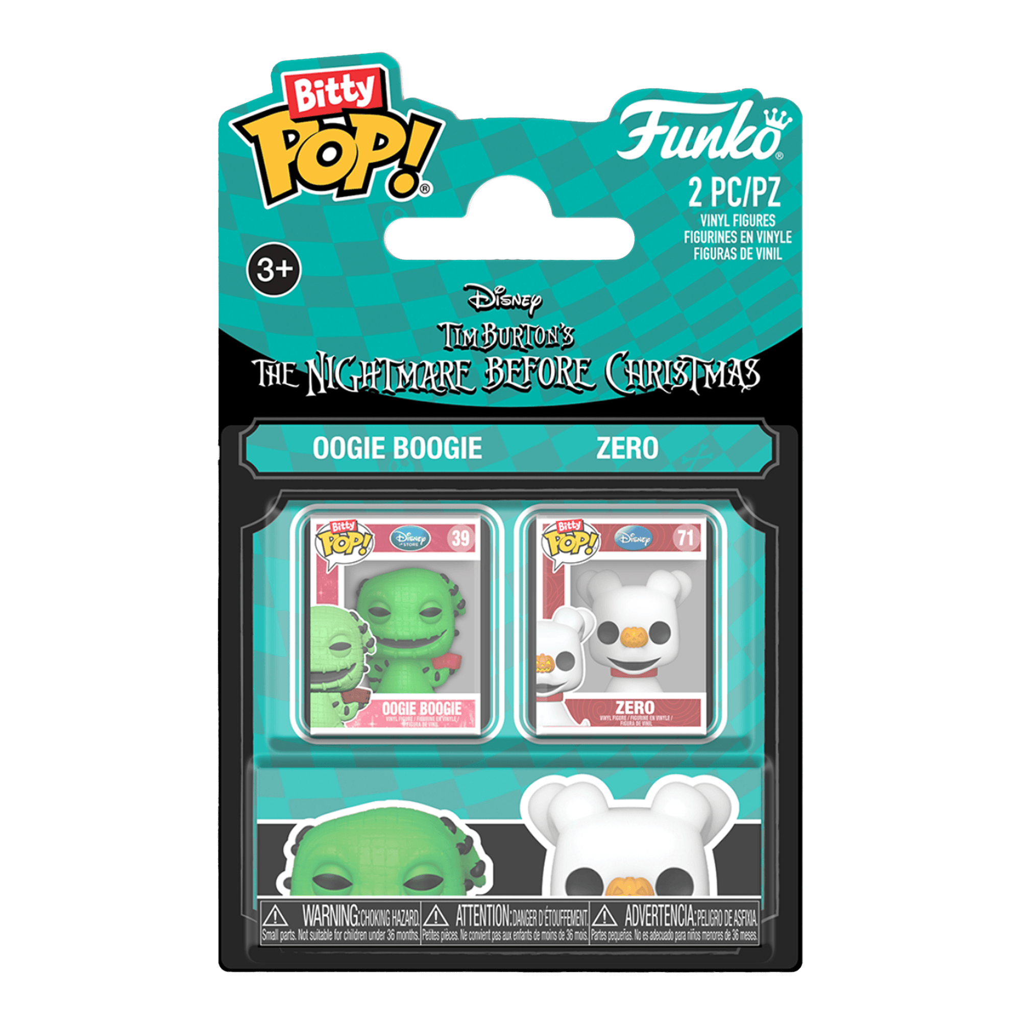 Funko Bitty Pop! The Nightmare Before Christmas: Oogie Boogie & Zero - 2 Pack - KOODOO