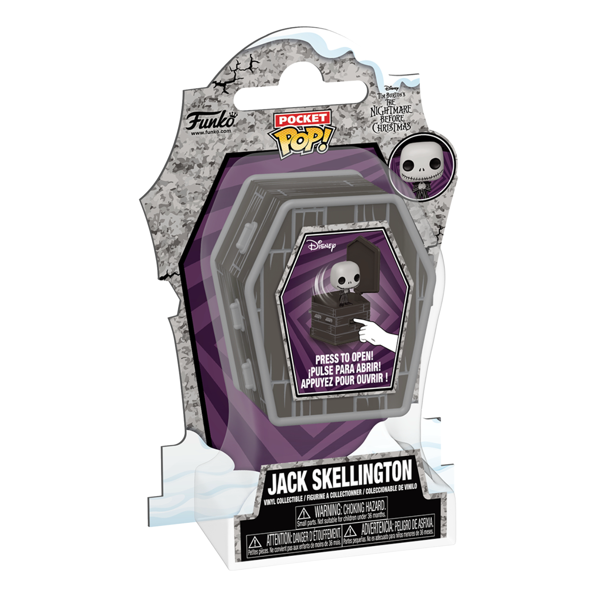 Funko Pocket Pop! Disney: Tim Burton's The Nightmare Before Christmas -Jack (Coffin) - KOODOO