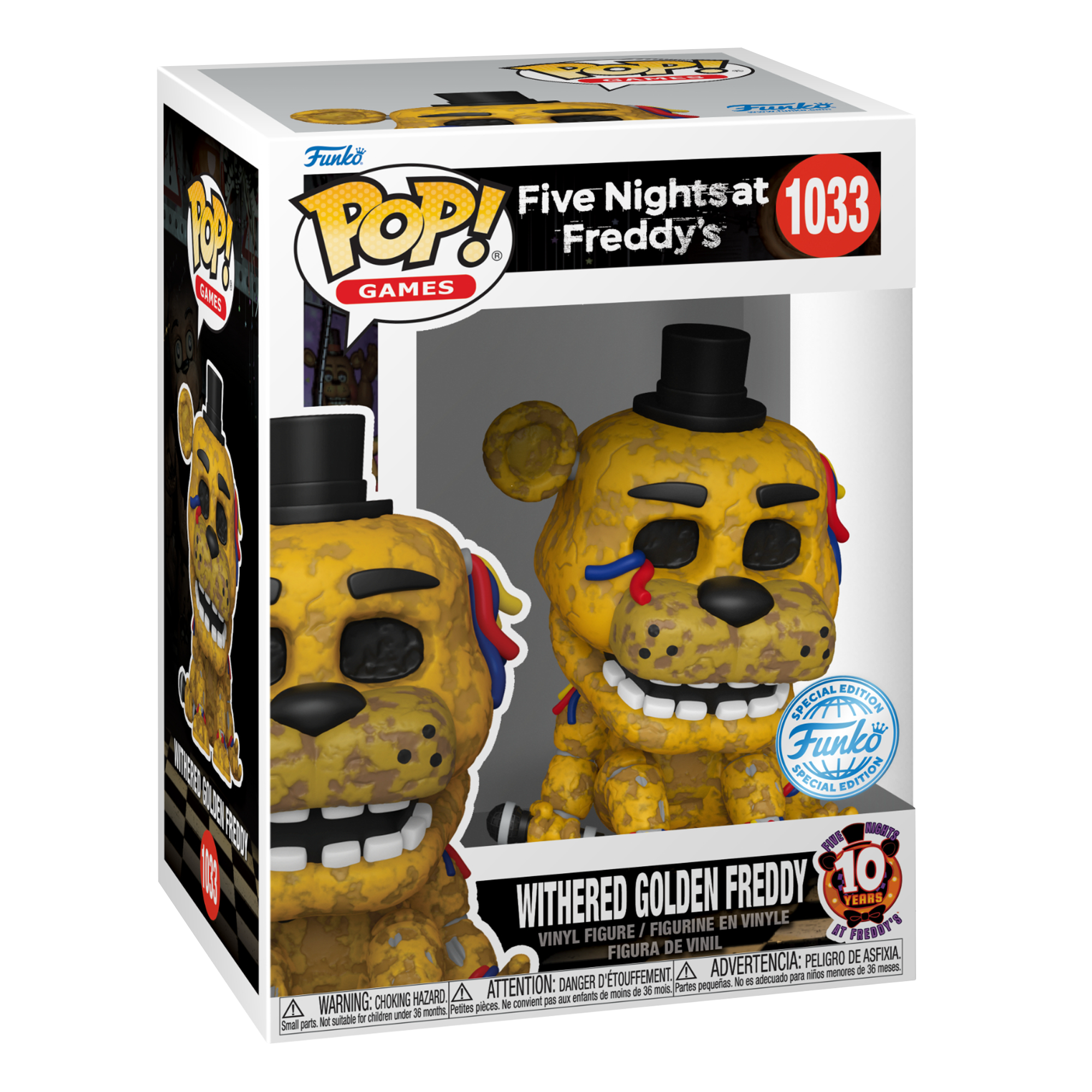 Funko Pop! Games: Five Nights At Freddy's - Withered Golden Freddy (Special Edition) - KOODOO