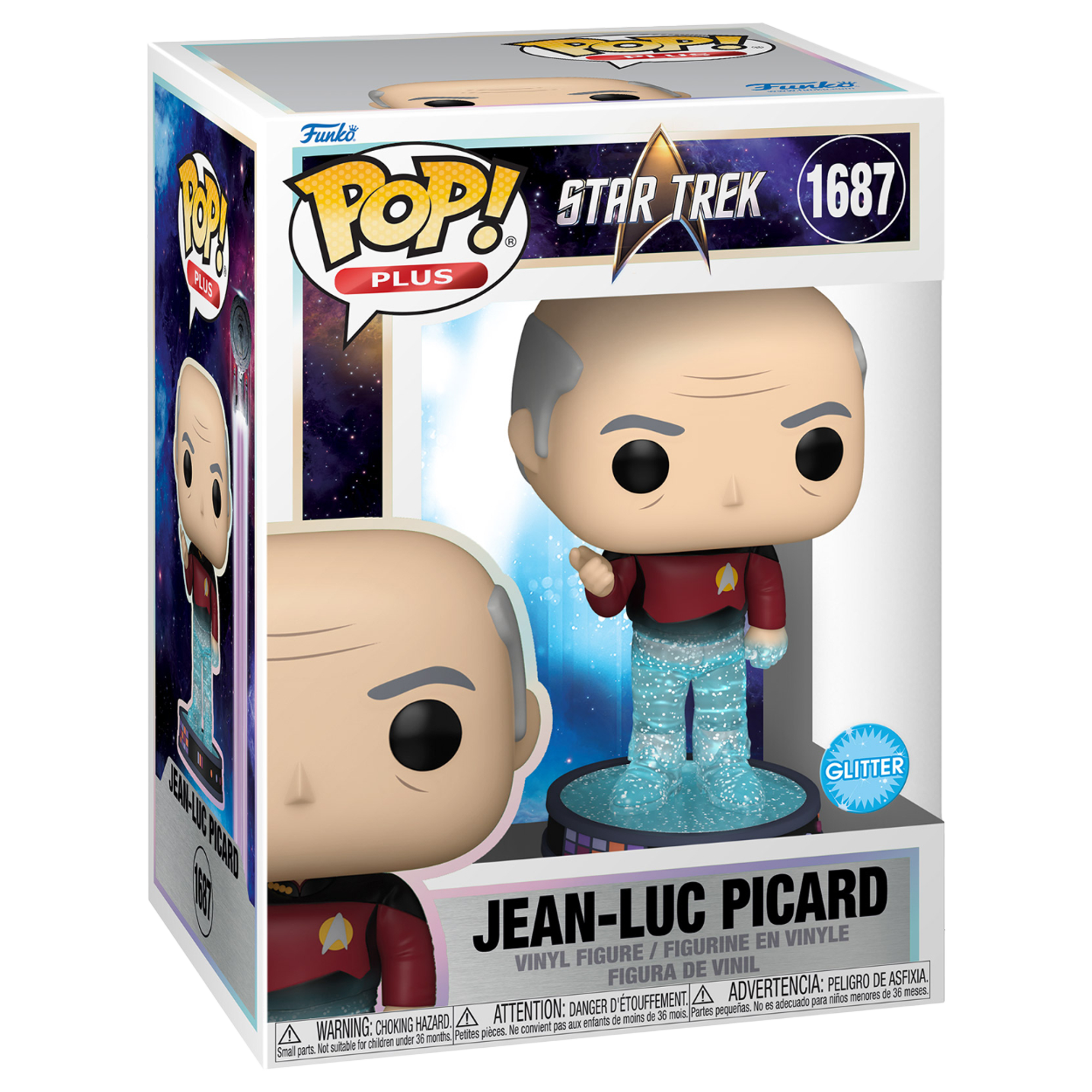 Funko Pop! Plus: Star Trek - Jean-Luc Picard (Glitter) - KOODOO