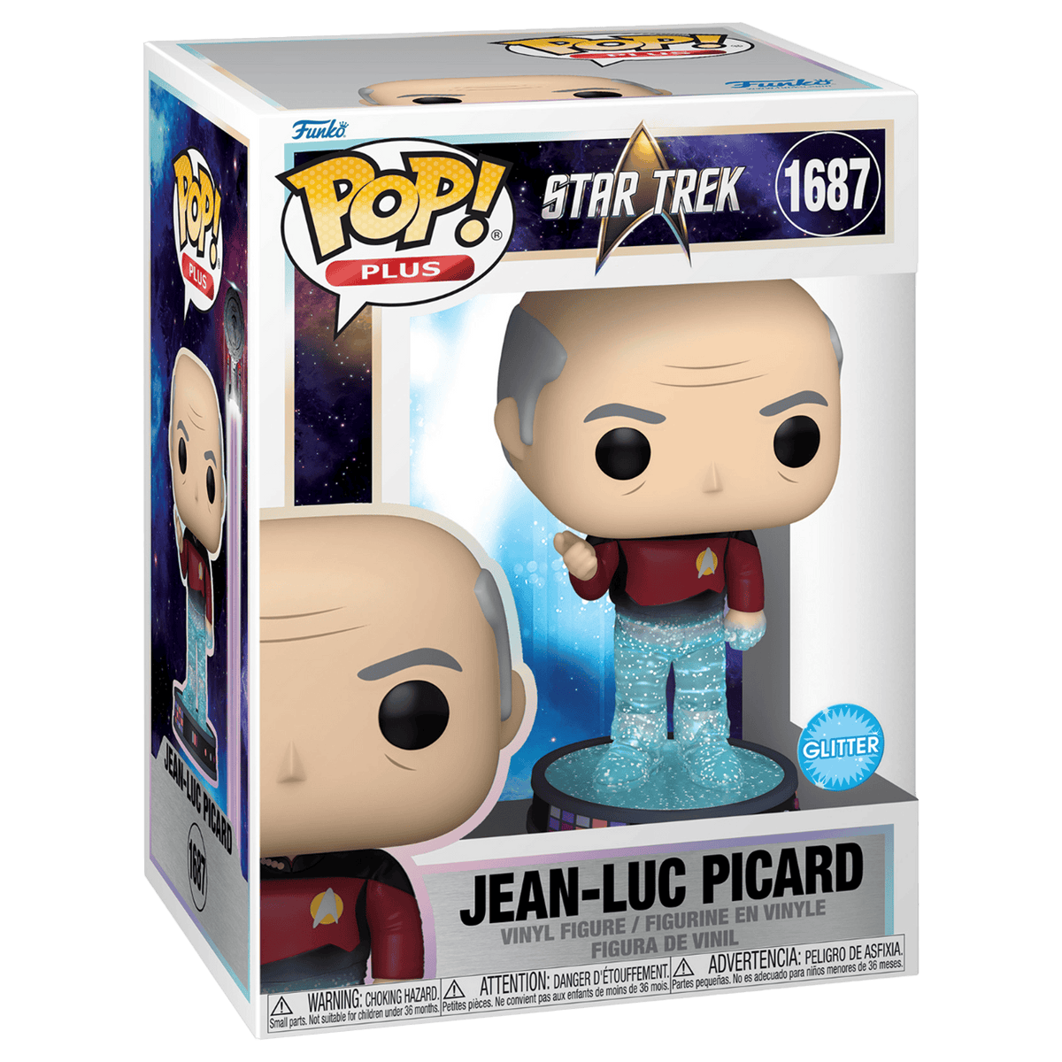 Funko Pop! Plus: Star Trek - Jean-Luc Picard (Glitter) - KOODOO