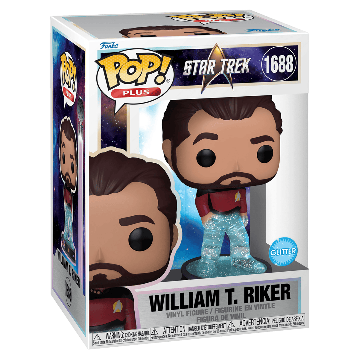 Funko Pop! Plus: Star Trek - William T. Riker (Glitter) - KOODOO