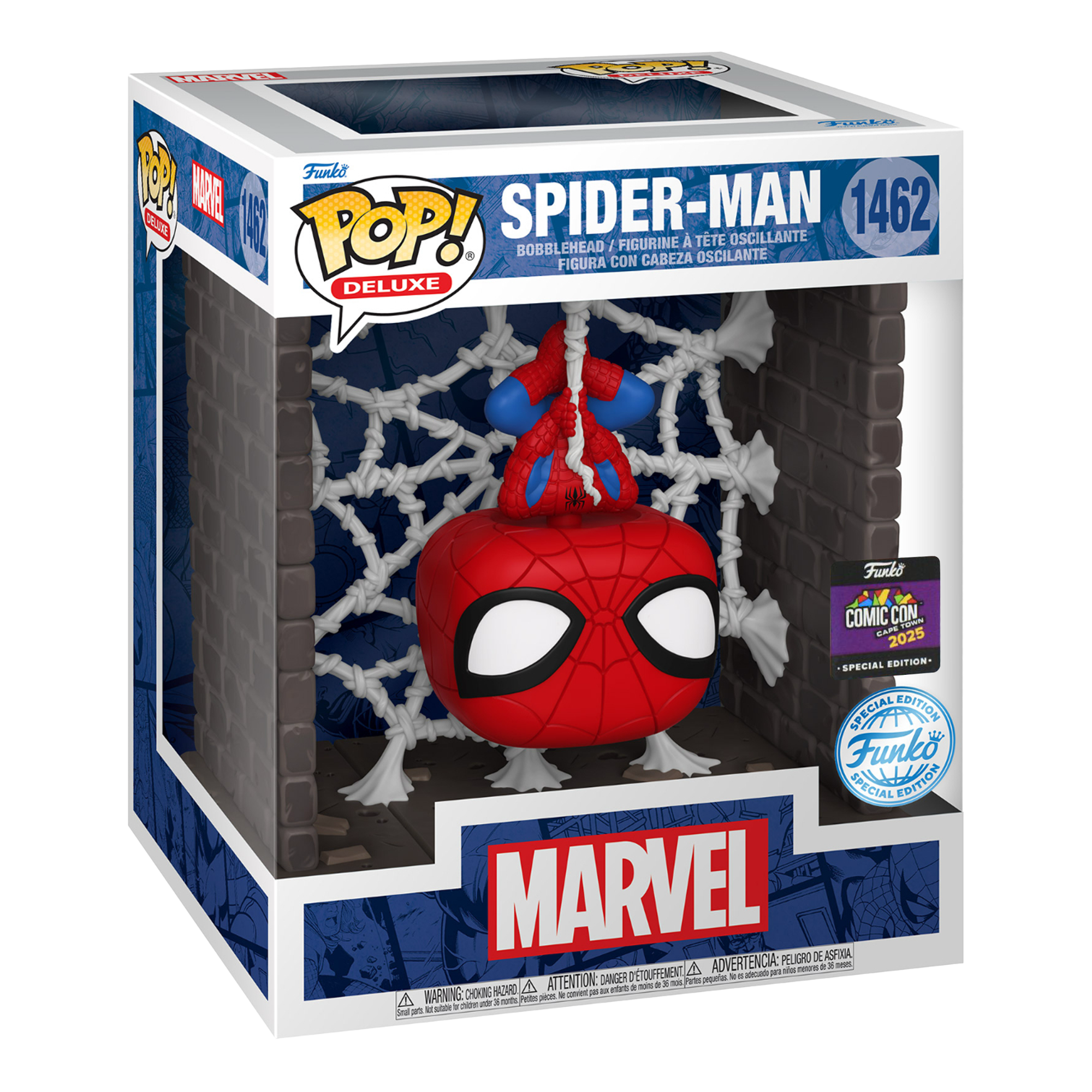 Funko Pop! Deluxe: Marvel - Spider-Man (Hanging From Web) (Special Edition) - KOODOO
