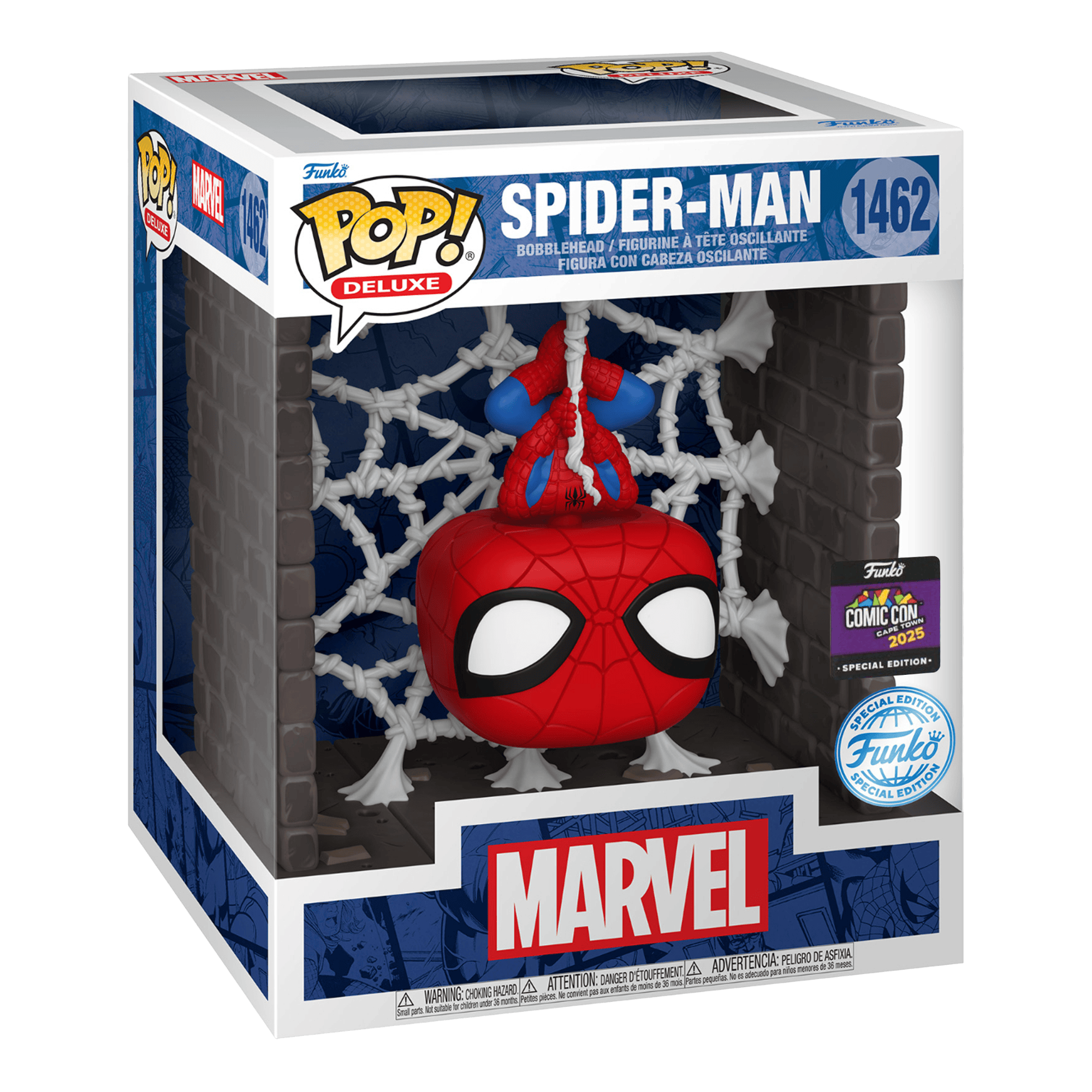 Funko Pop! Deluxe: Marvel - Spider-Man (Hanging From Web) (Special Edition) - KOODOO