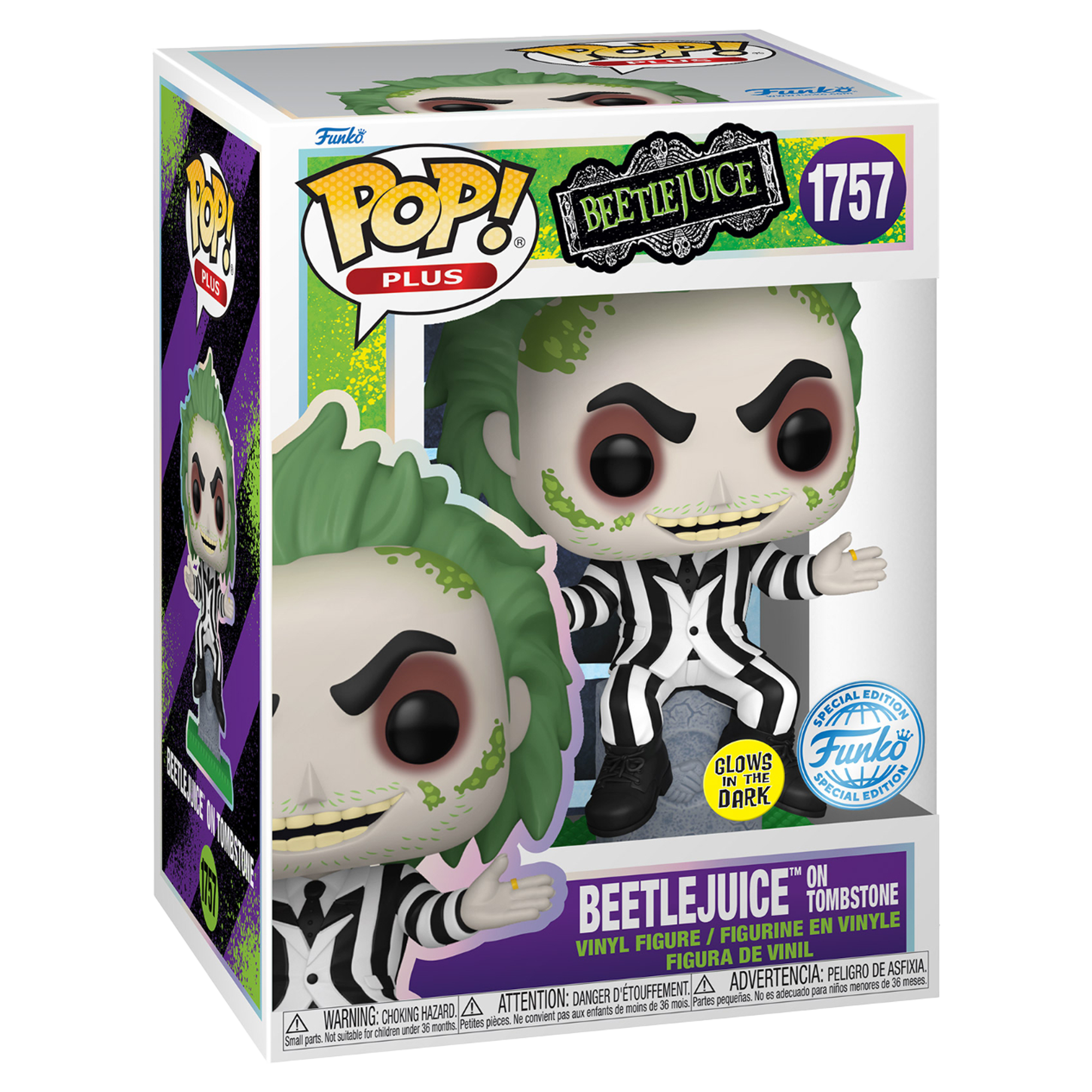 Funko Pop! Plus: Beetlejuice - Beetlejuice On Tombstone (Glow in the Dark - Special Edition) - KOODOO