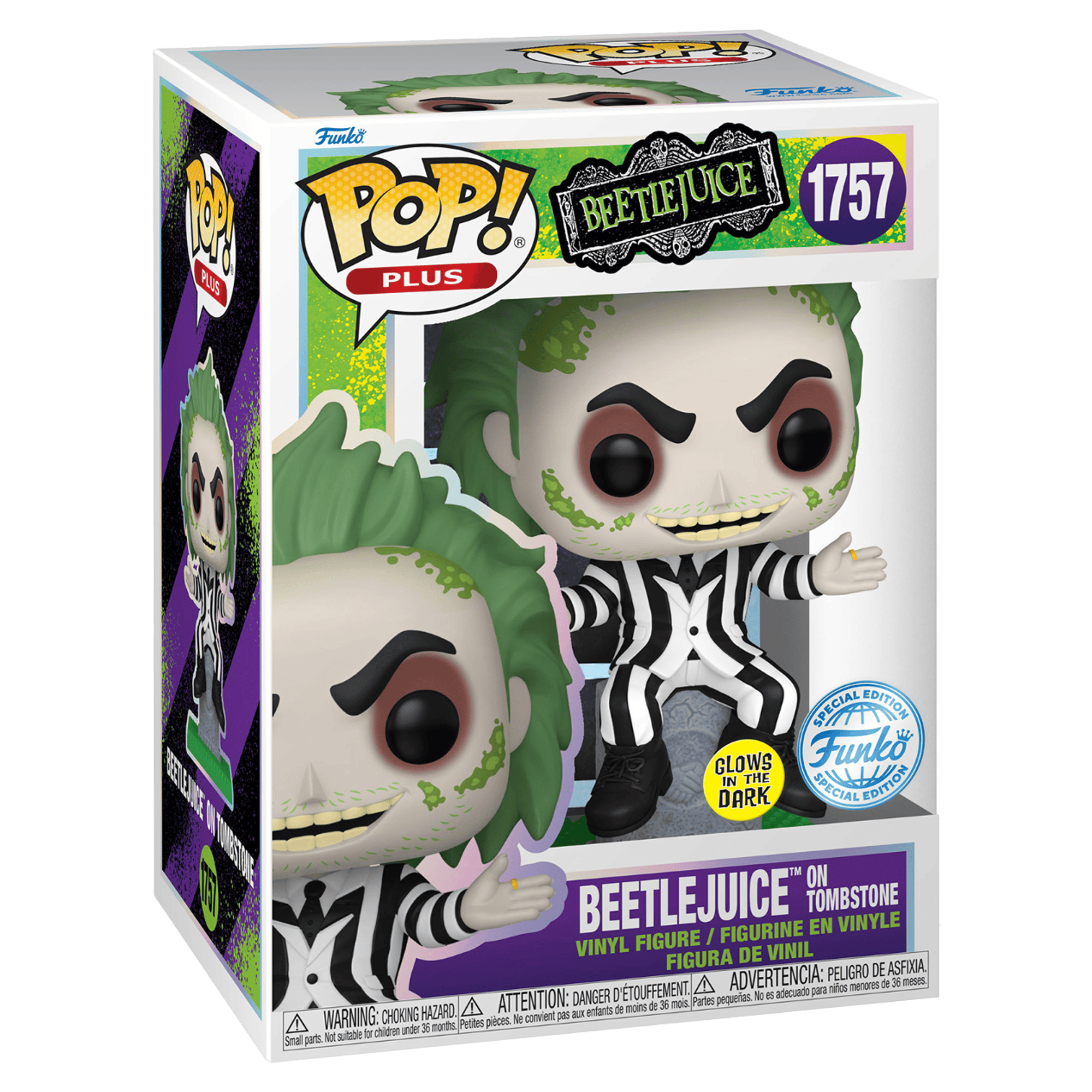 Funko Pop! Plus: Beetlejuice - Beetlejuice On Tombstone (Glow in the Dark - Special Edition) - KOODOO