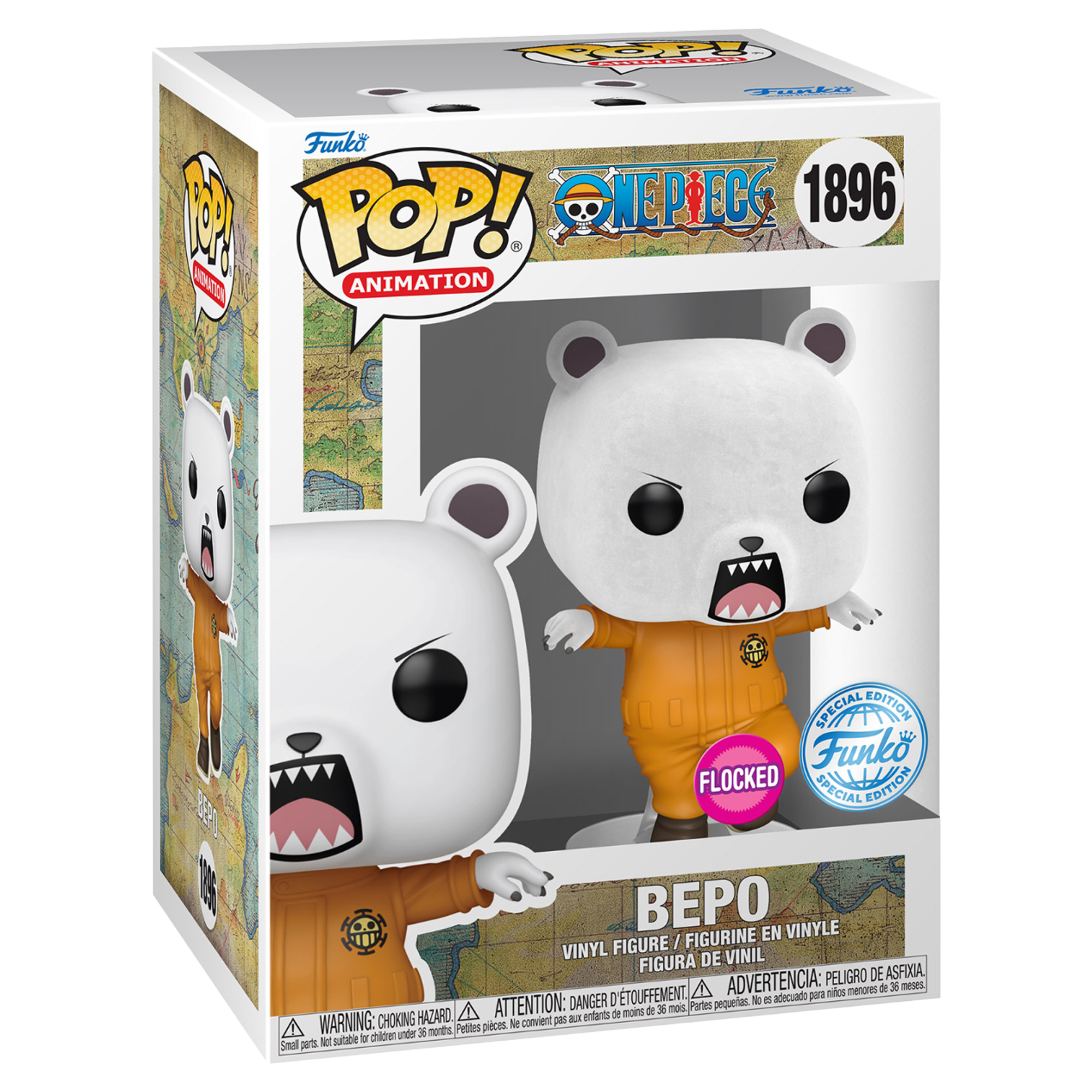 Funko Pop! Animation: One Piece - Bepo (Flocked - Special Edition) - KOODO