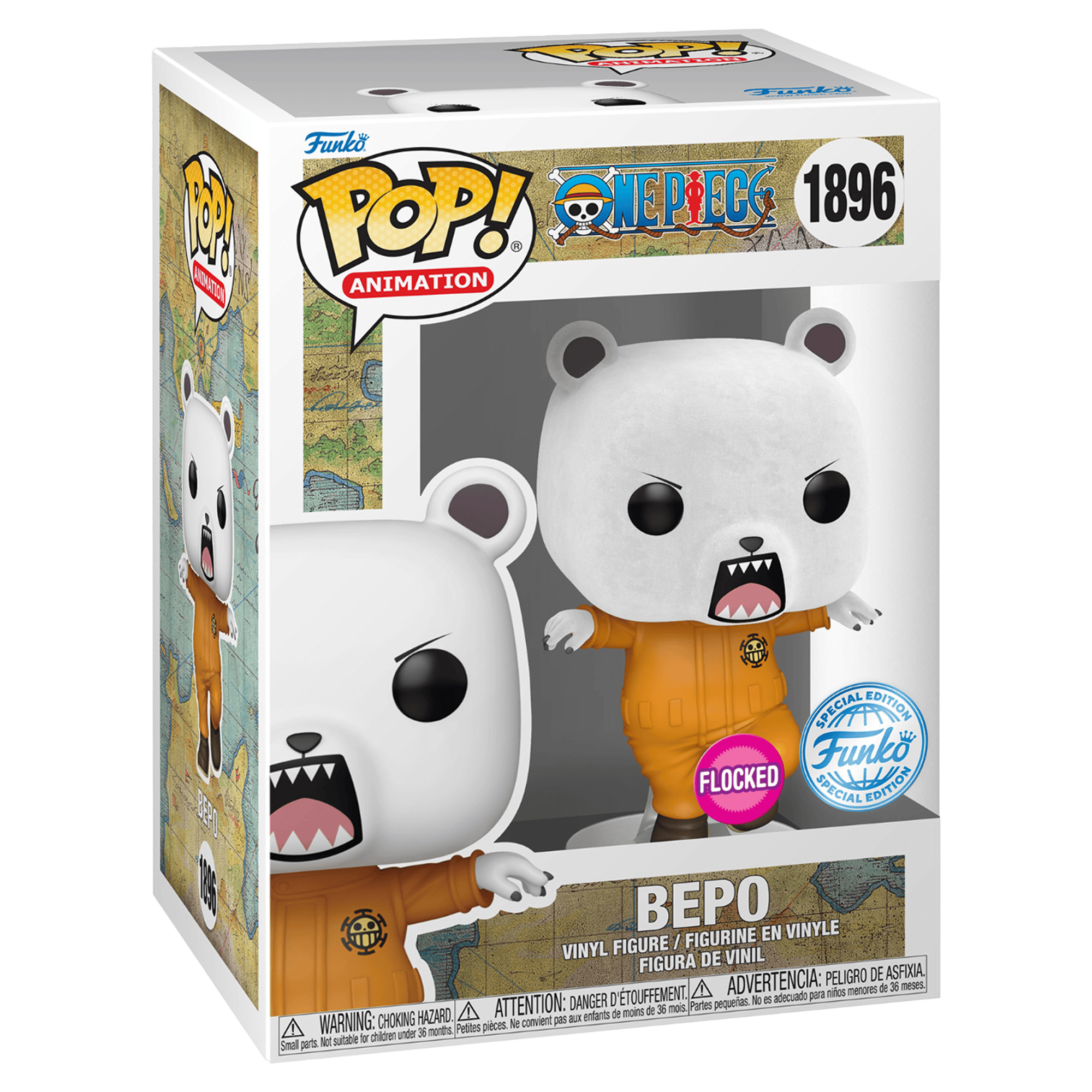 Funko Pop! Animation: One Piece - Bepo (Flocked - Special Edition) - KOODO