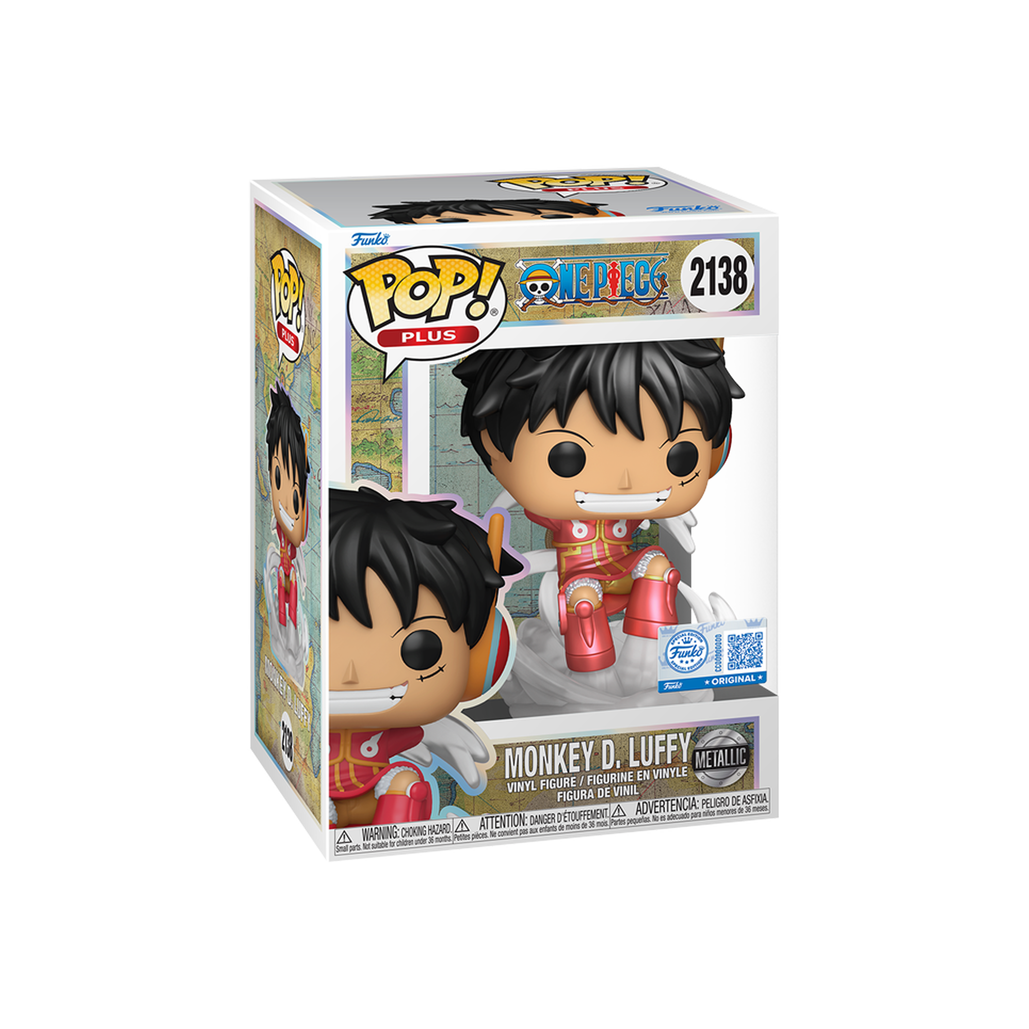 Funko Pop! Plus: One Piece - Monkey D.Luffy - Egghead Arc (Metallic - Special Edition) - KOODOO