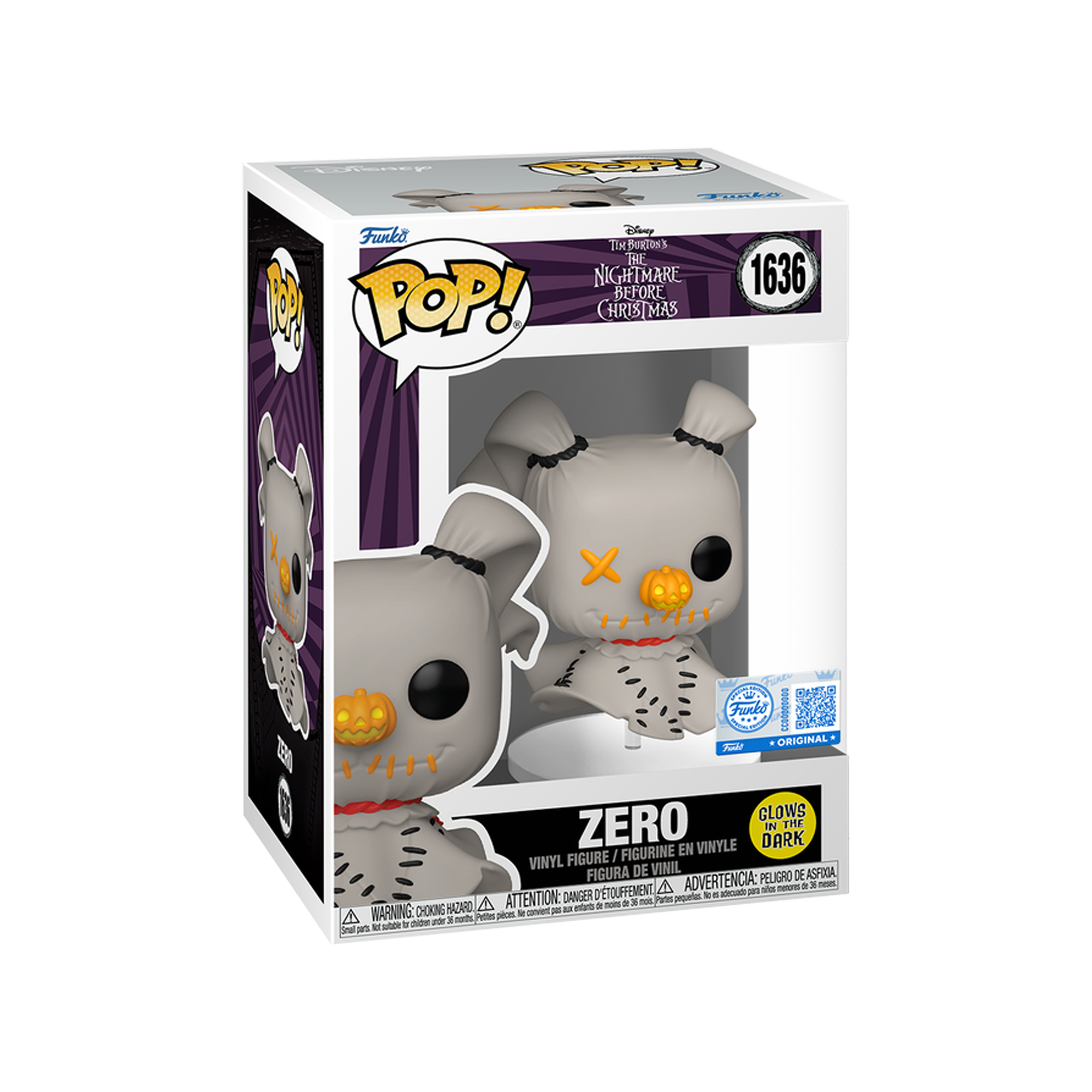 Funko Pop! Tim Burton's The Nightmare Before Christmas - Zero (Glow in the Dark - Special Edition) - KOODOO