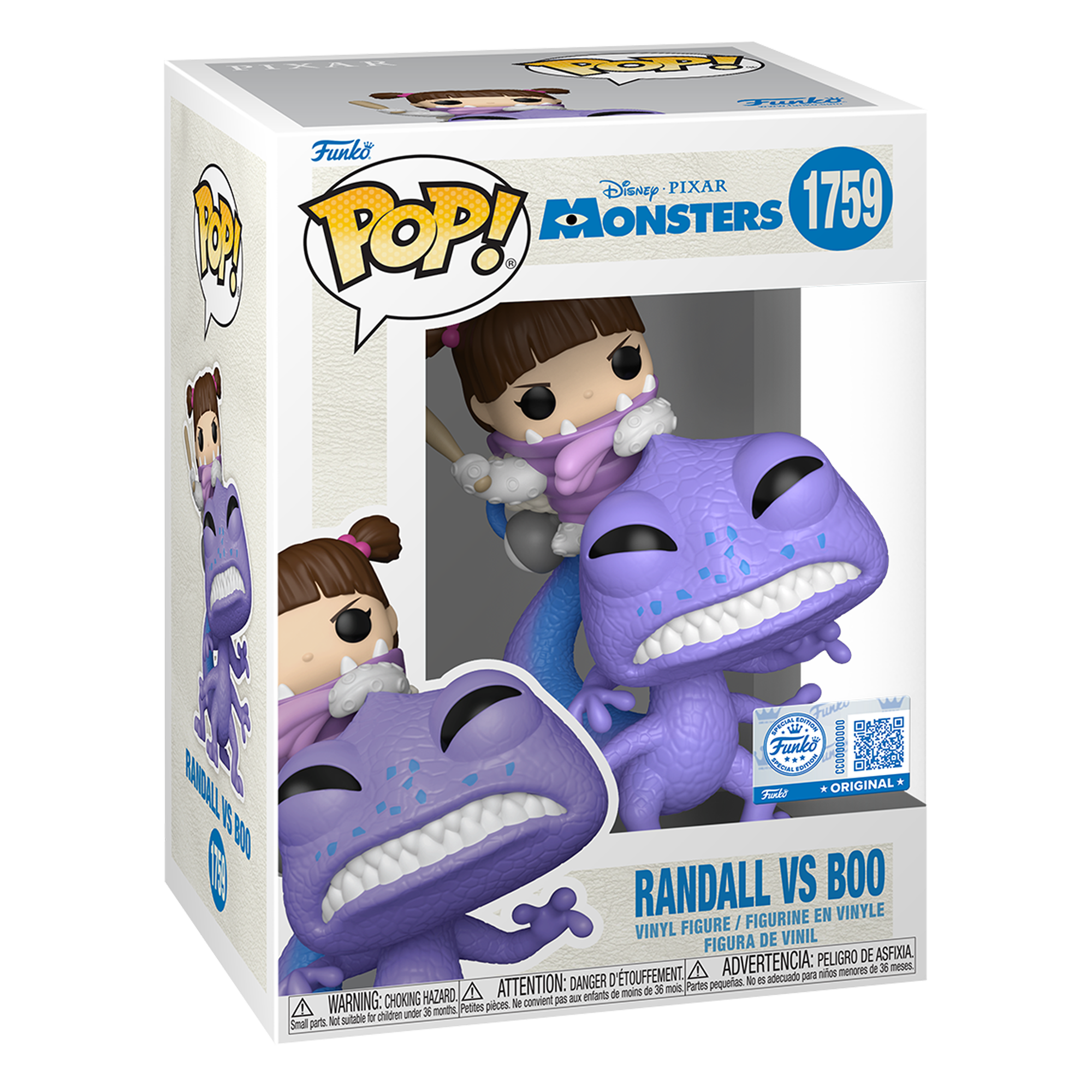 Funko Pop! Disney Pixar's: Monsters Inc - Randall vs Boo (Special Edition) - KOODOO