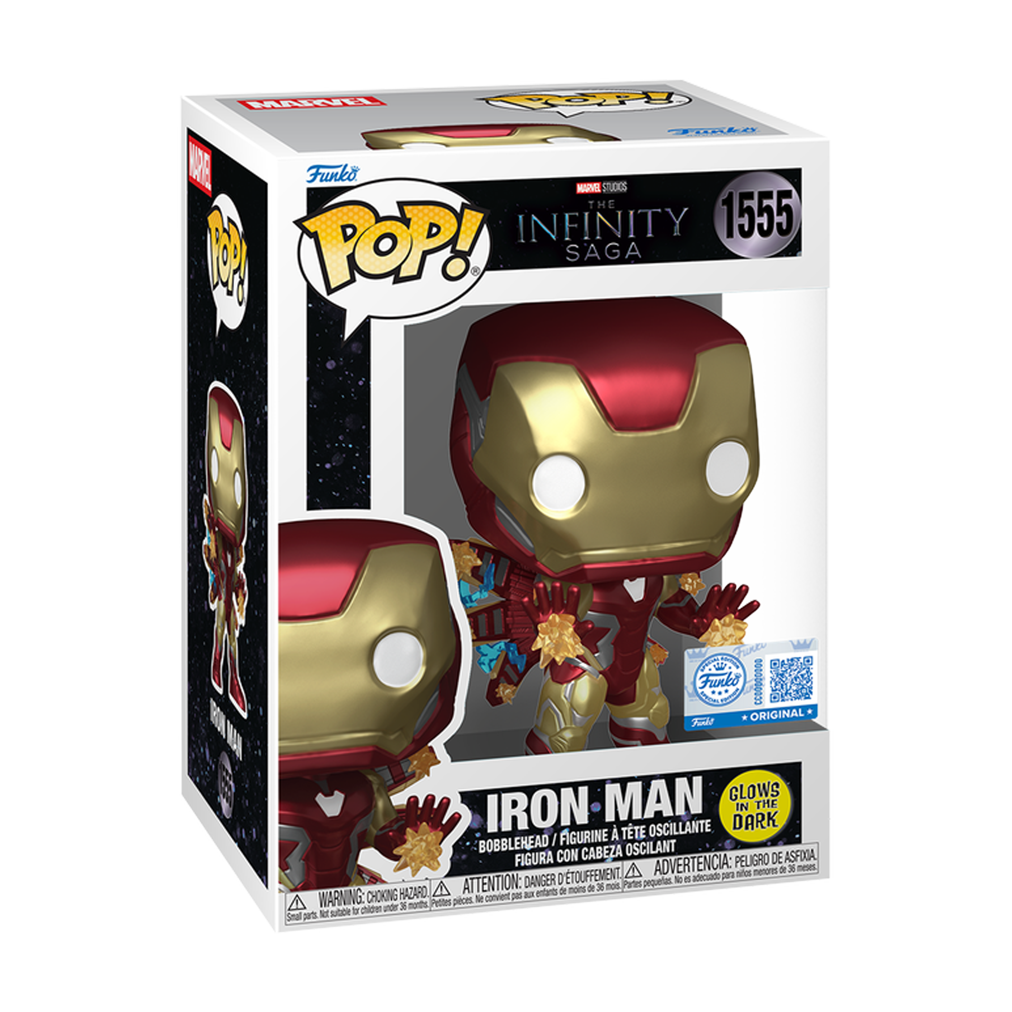 Funko Pop! Plus: Marvel Studios The Infinity Saga - Iron Man (Glow in the Dark - Special Edition) - KOODOO