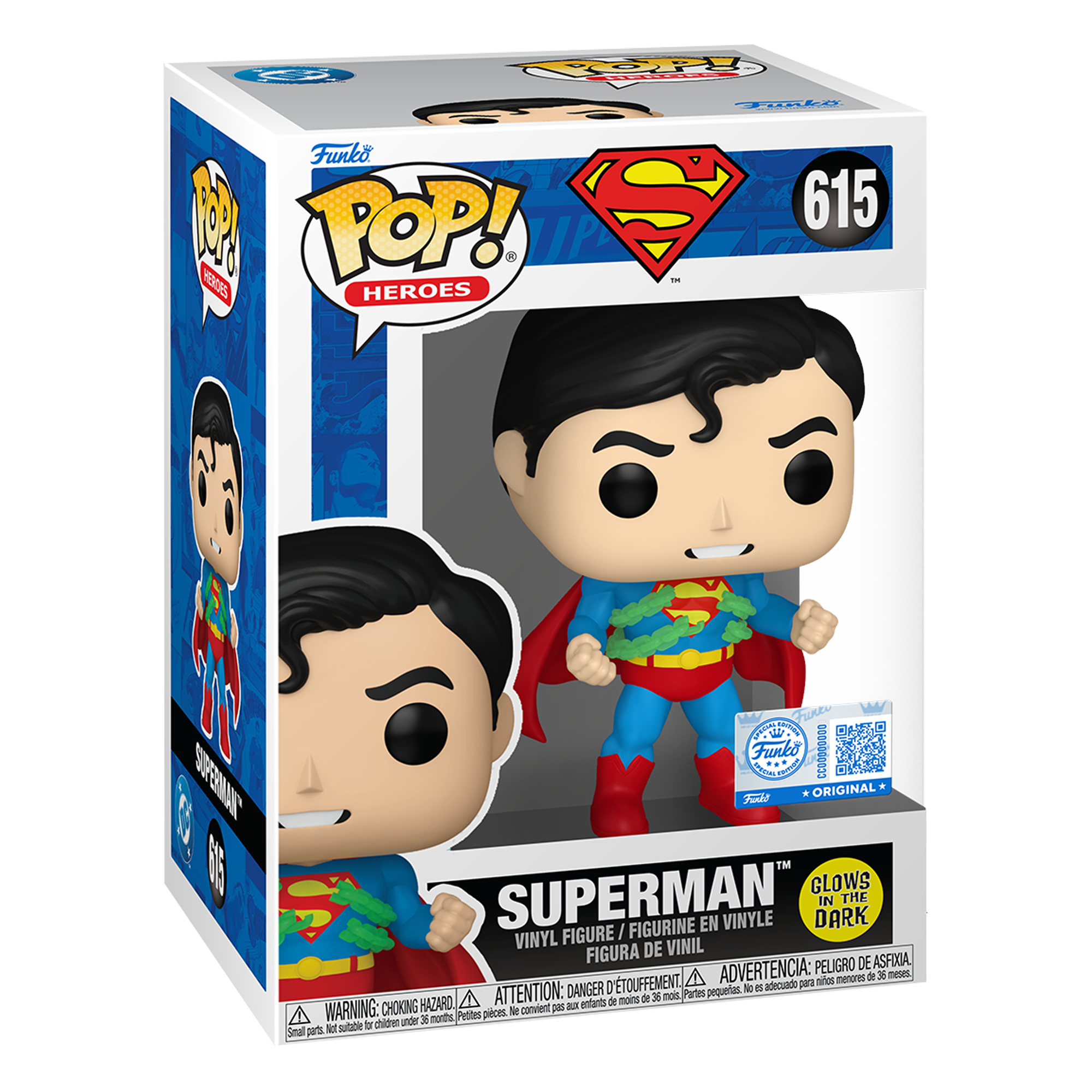Funko Pop! Heroes: Superman - Superman (Breaking Chains) (Glow in the Dark - Special Edition) - KOODOO