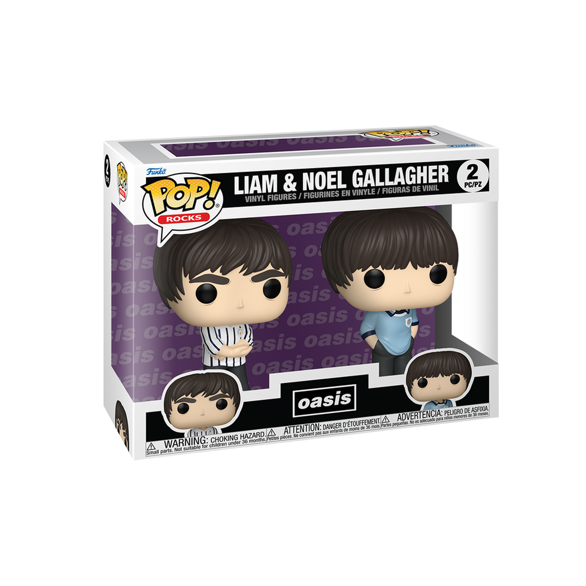 Funko Pop! Rocks: Oasis - Liam & Noel Gallagher 2-Pack - KOODOO
