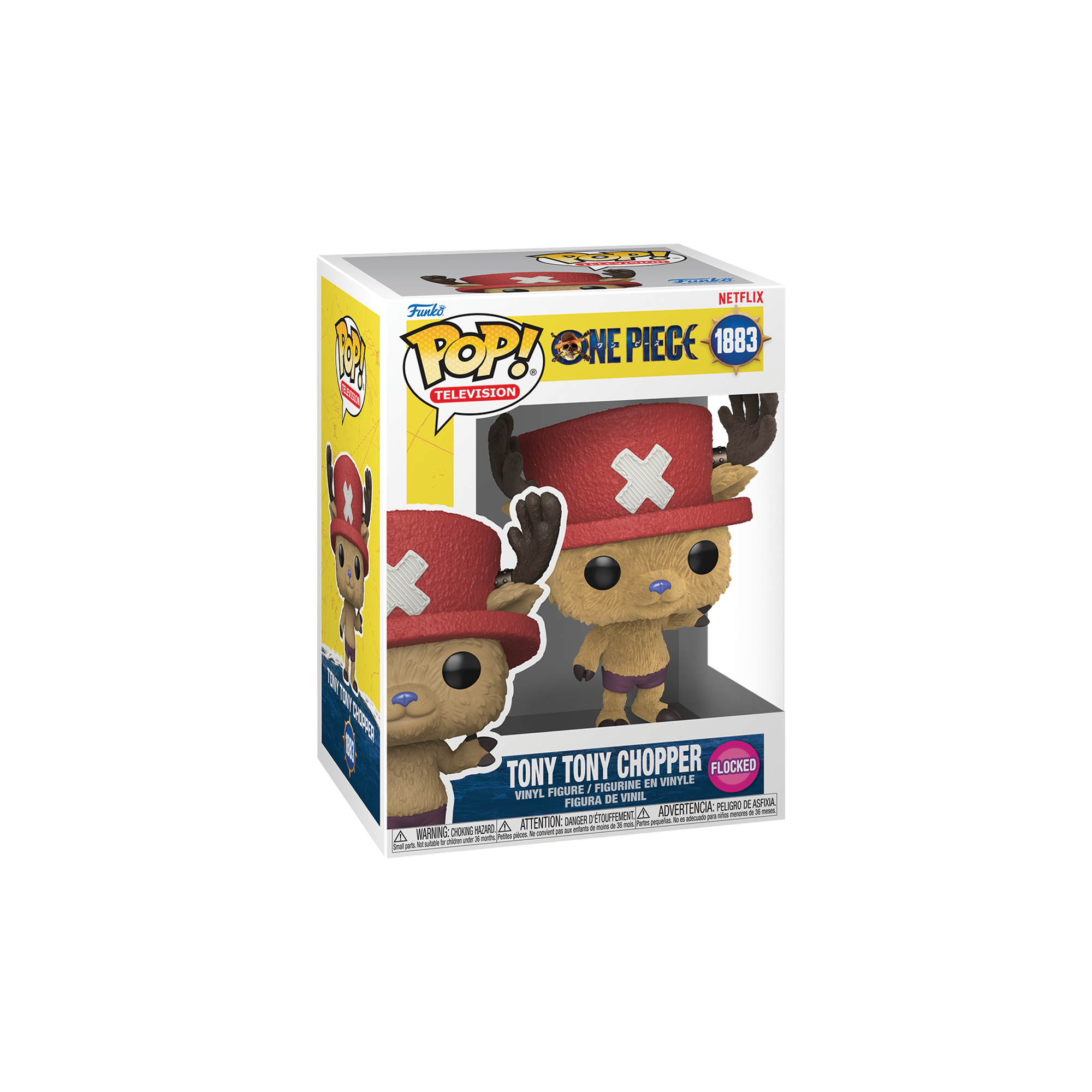 Funko Pop! Television: One Piece - Chopper (Live Action) (Flocked) - KOODOO
