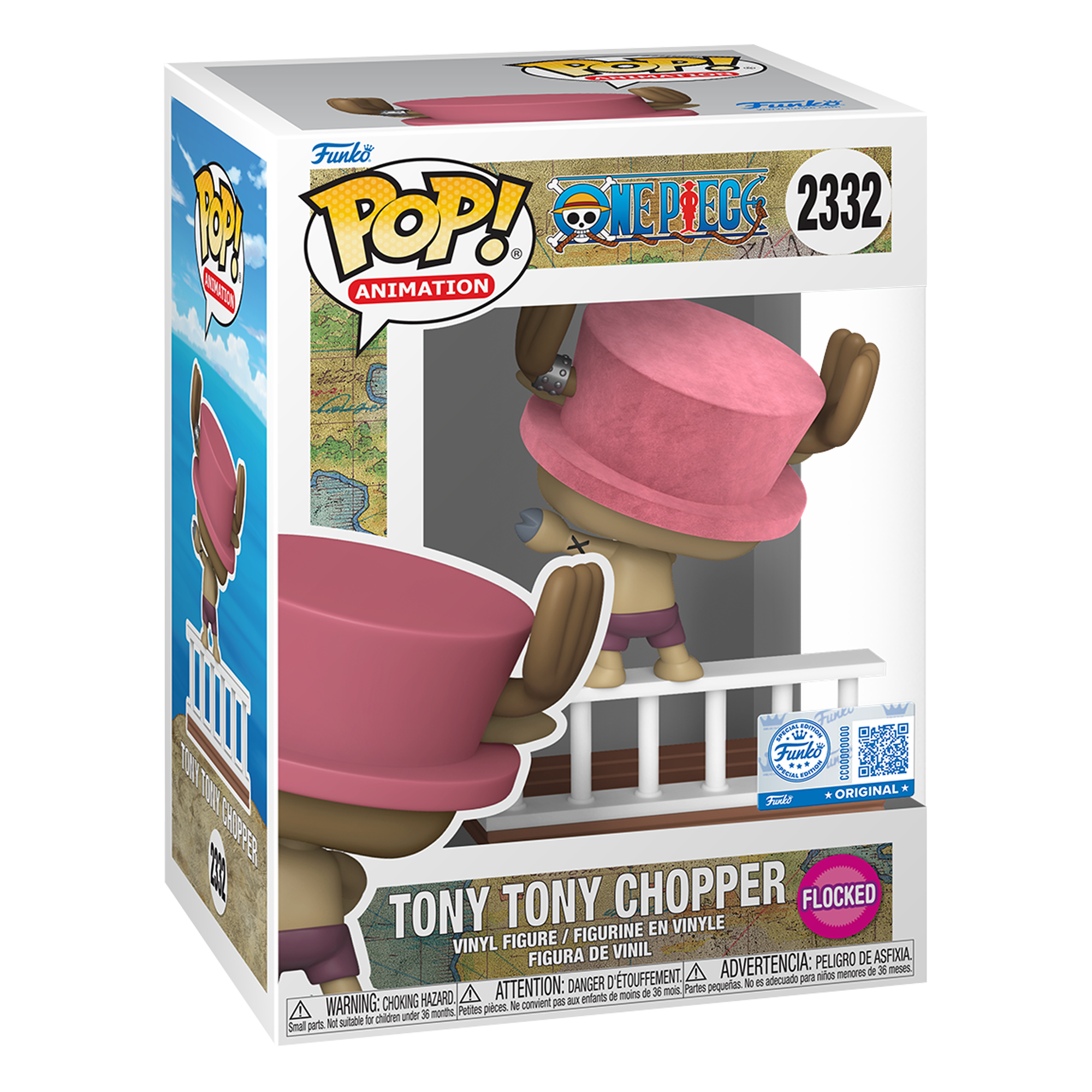 Funko Pop! Animation: One Piece - Tony Tony Chopper (Going Merry) (Flocked - Special Edition) - KOODOO