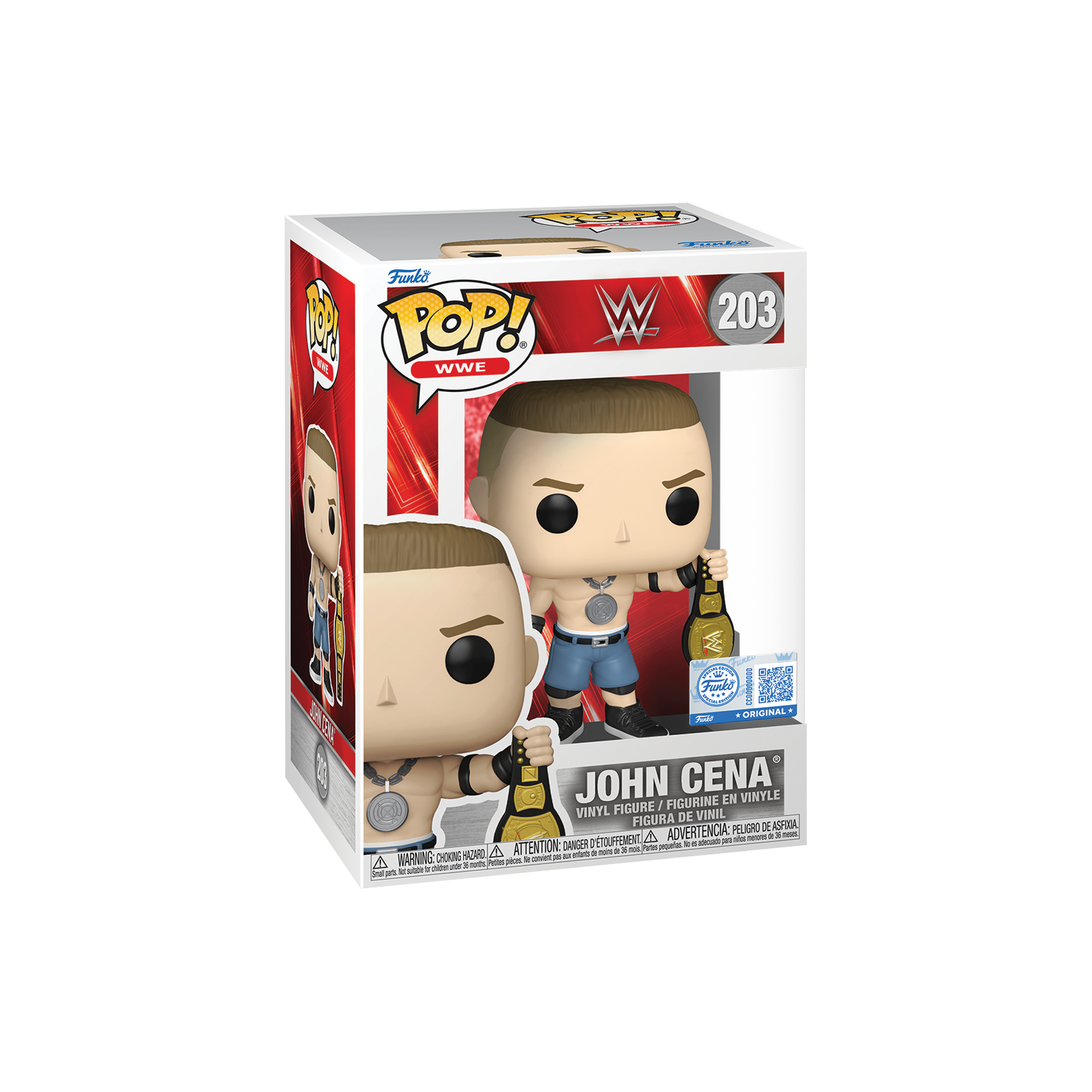 Funko Pop! WWE: John Cena with Belt (Special Edition) - KOODOO