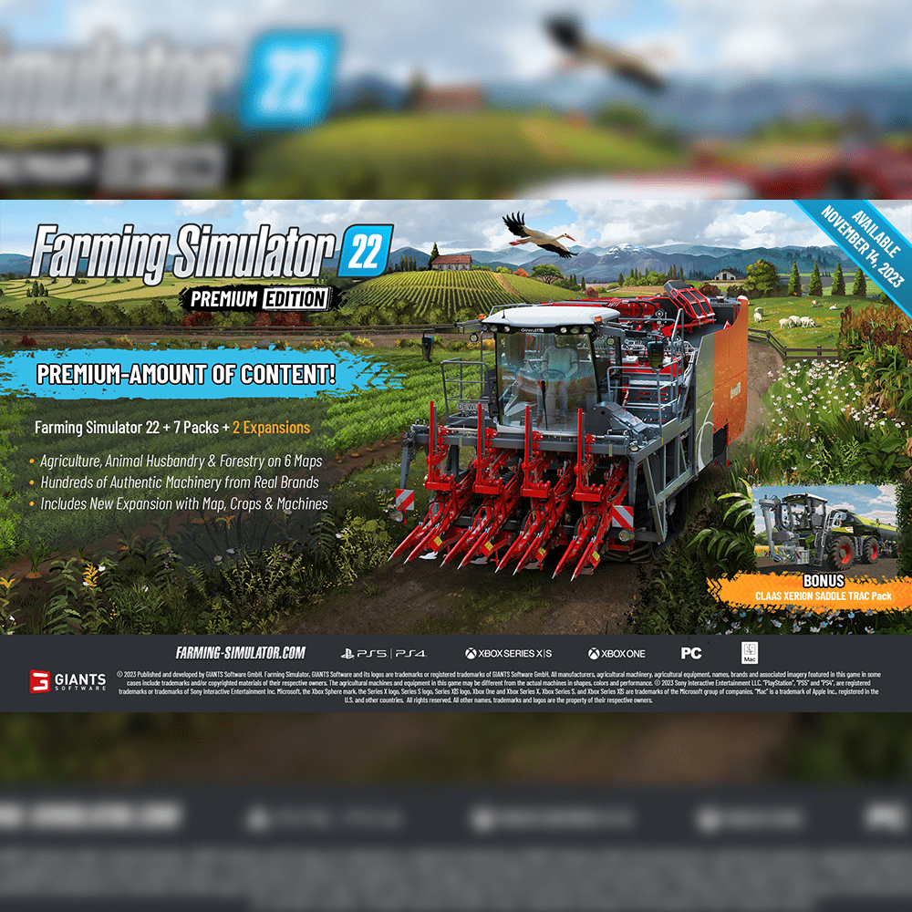 Farming Simulator 22 Premium Edition - PlayStation 5, PlayStation