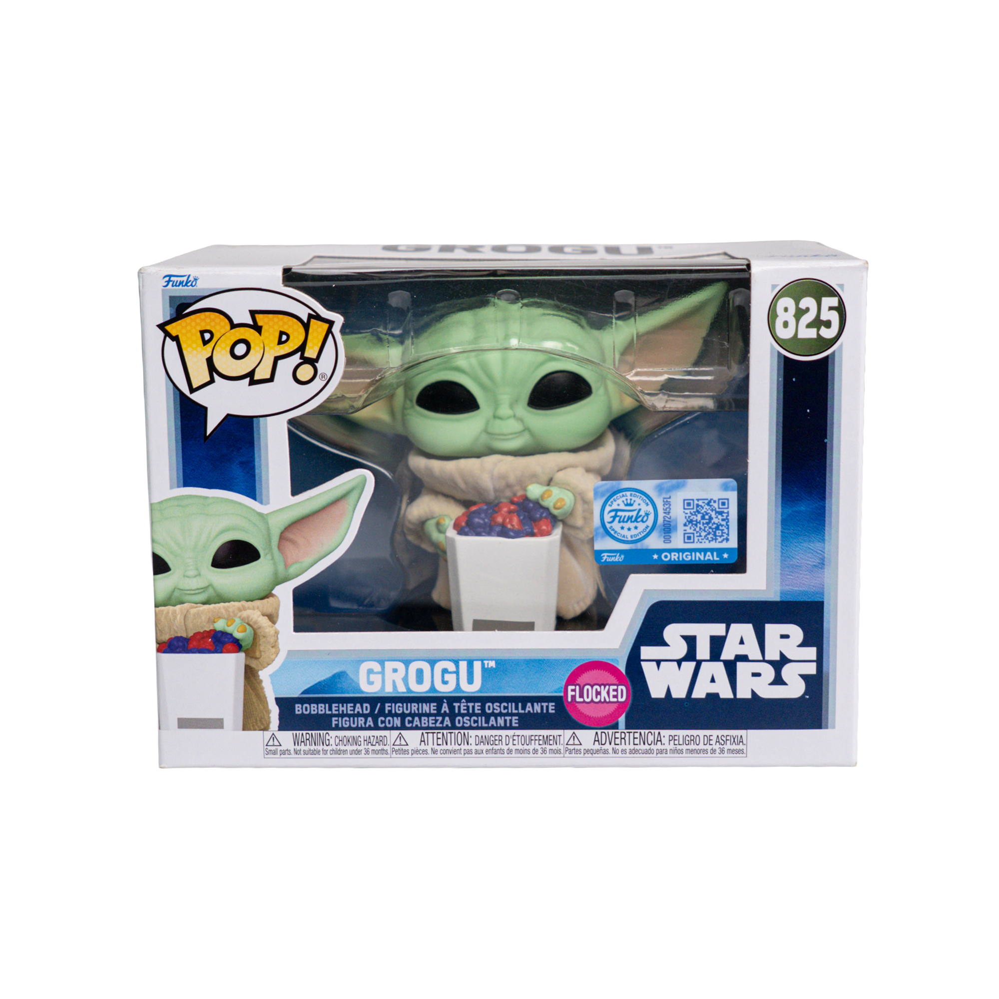 Funko Pop! Star Wars: The Mandalorian and Grogu - Grogu with Snacks (Flocked - Special Edition) - CODE RED Markdowns - KOODOO