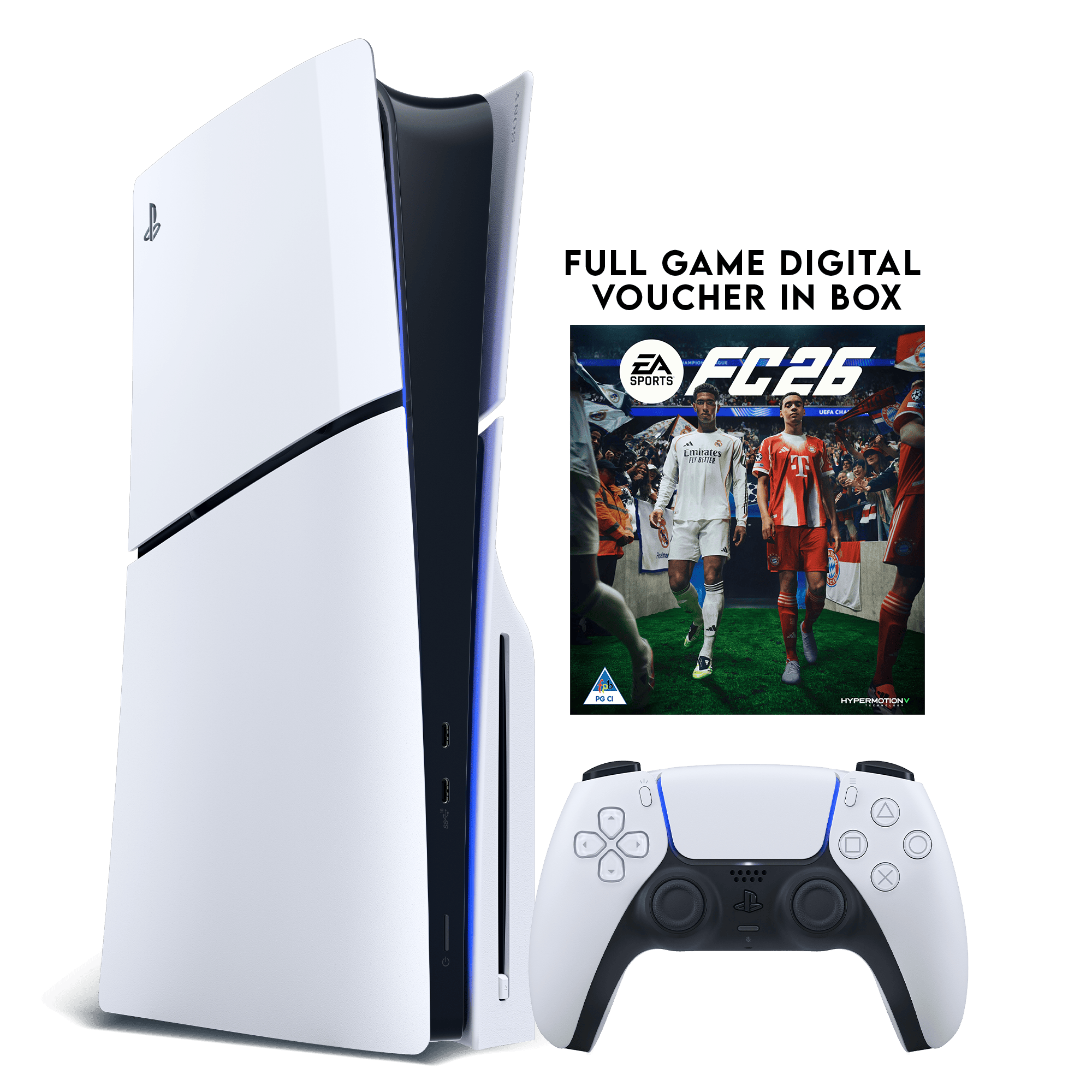 PS5 Slim + EA FC 26 (Voucher) - KOODOO