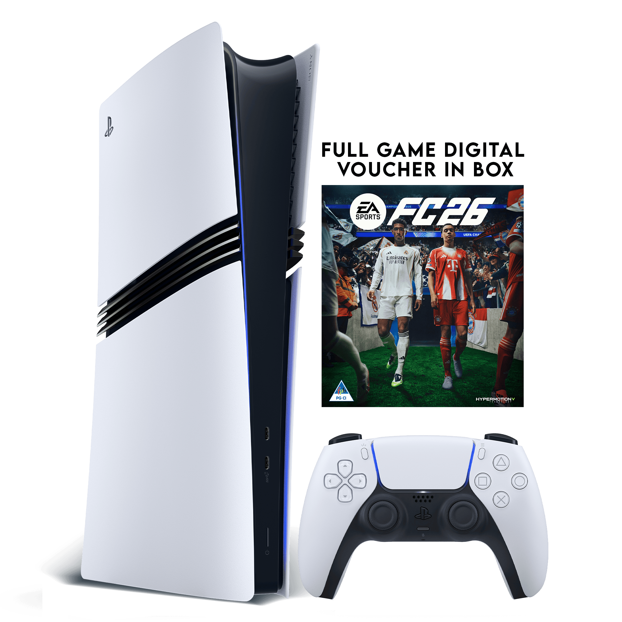 PlayStation 5 Digital Pro Console + EA SPORTS FC 26 (Voucher) - KOODOO