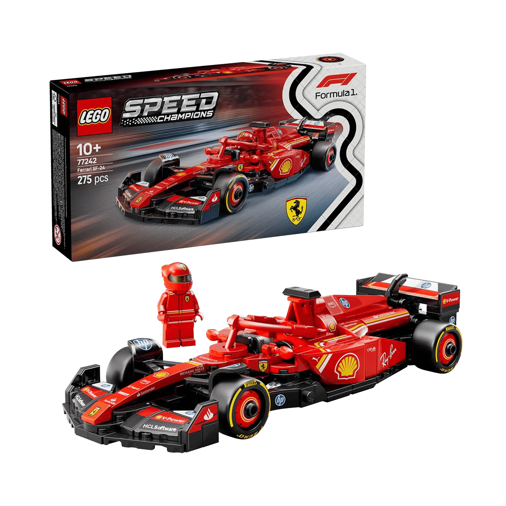 LEGO: Speed Champions Ferrari SF-24 F1 Race Car (77242) - KOODOO