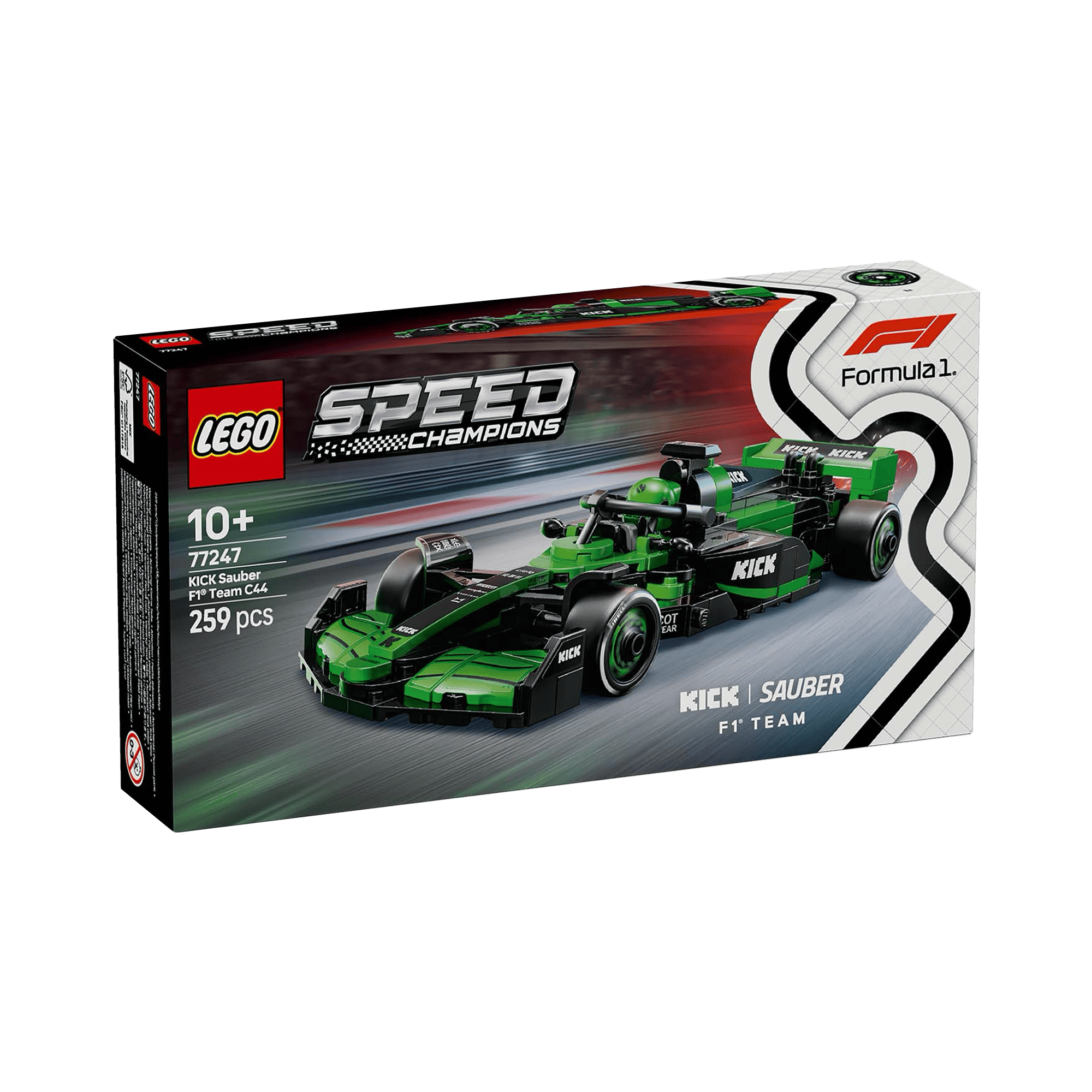 LEGO: Speed Champions KICK Sauber F1 Team C44 Race Car (77247) - KOODOO