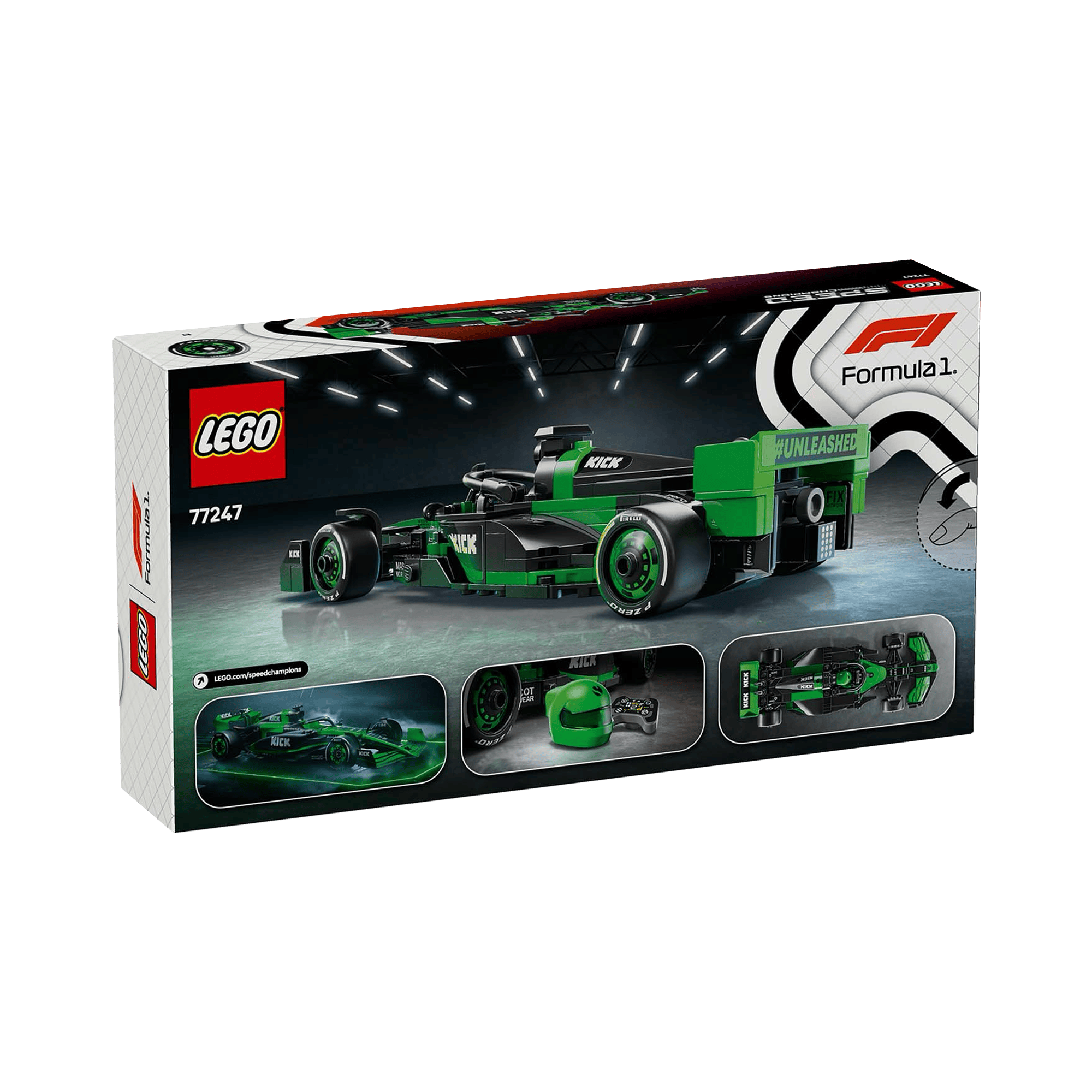 LEGO: Speed Champions KICK Sauber F1 Team C44 Race Car (77247) - KOODOO