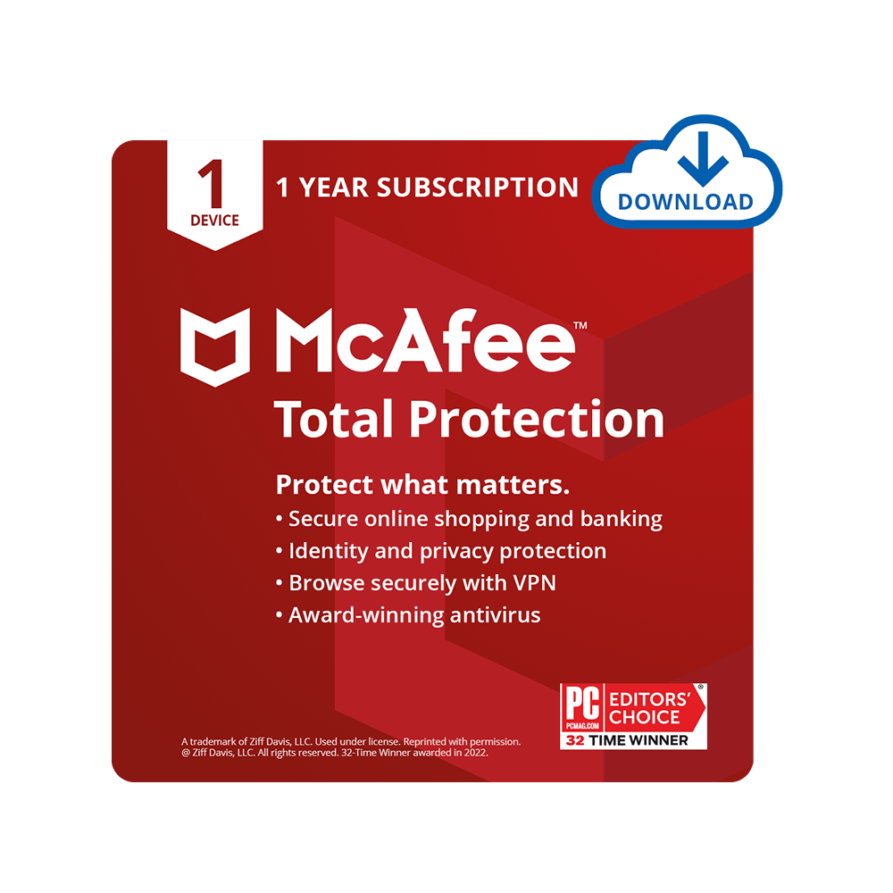 McAfee Internet Security 01-Device ESD - Digital code will be emailed - KOODOO
