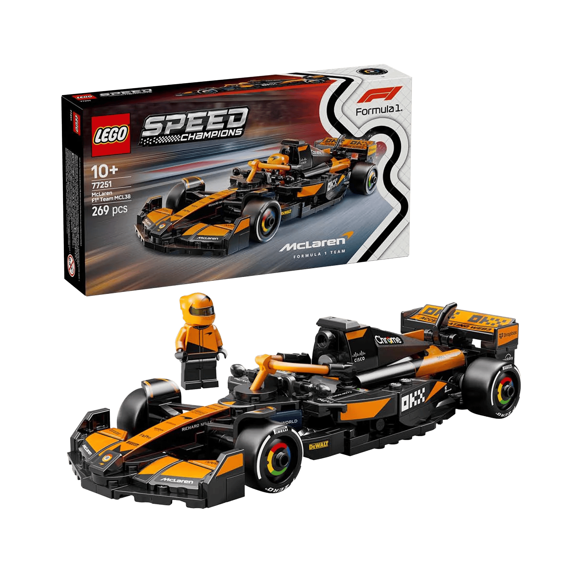 LEGO: Speed Champions McLaren F1® Team MCL38 Race Car (77251) - KOODOO
