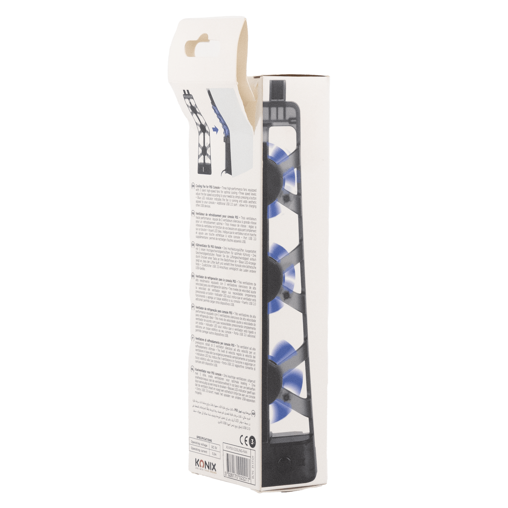 PS5 Cooling Fan LED (Not compatible with the PS5 SLIM or PRO) - CODE RED Markdowns - KOODOO