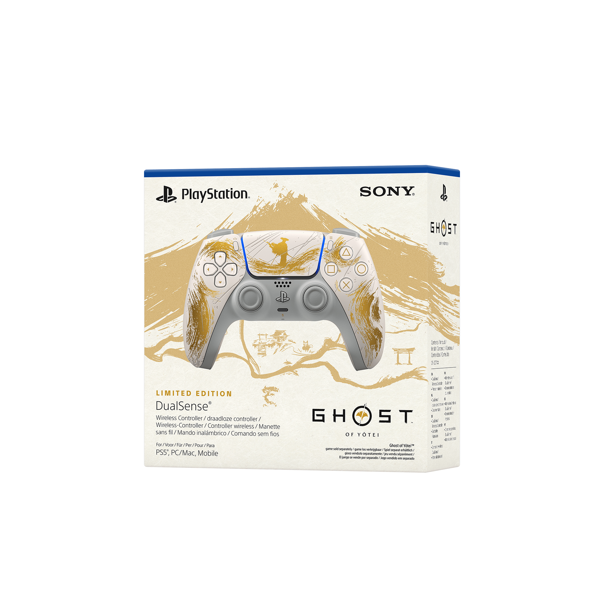 PlayStation 5 (PS5) DualSense Wireless Controller - Ghost of Yotei Gold Limited Edition - KOODOO