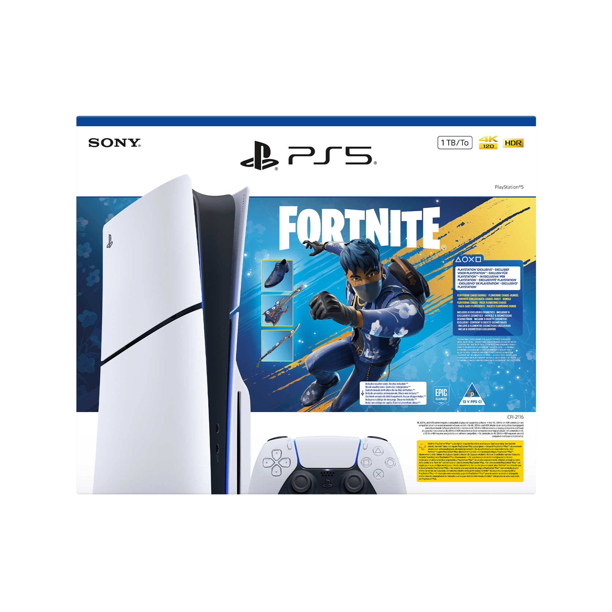 PS5 Slim + Fortnite V-Bucks (Voucher) - KOODOO