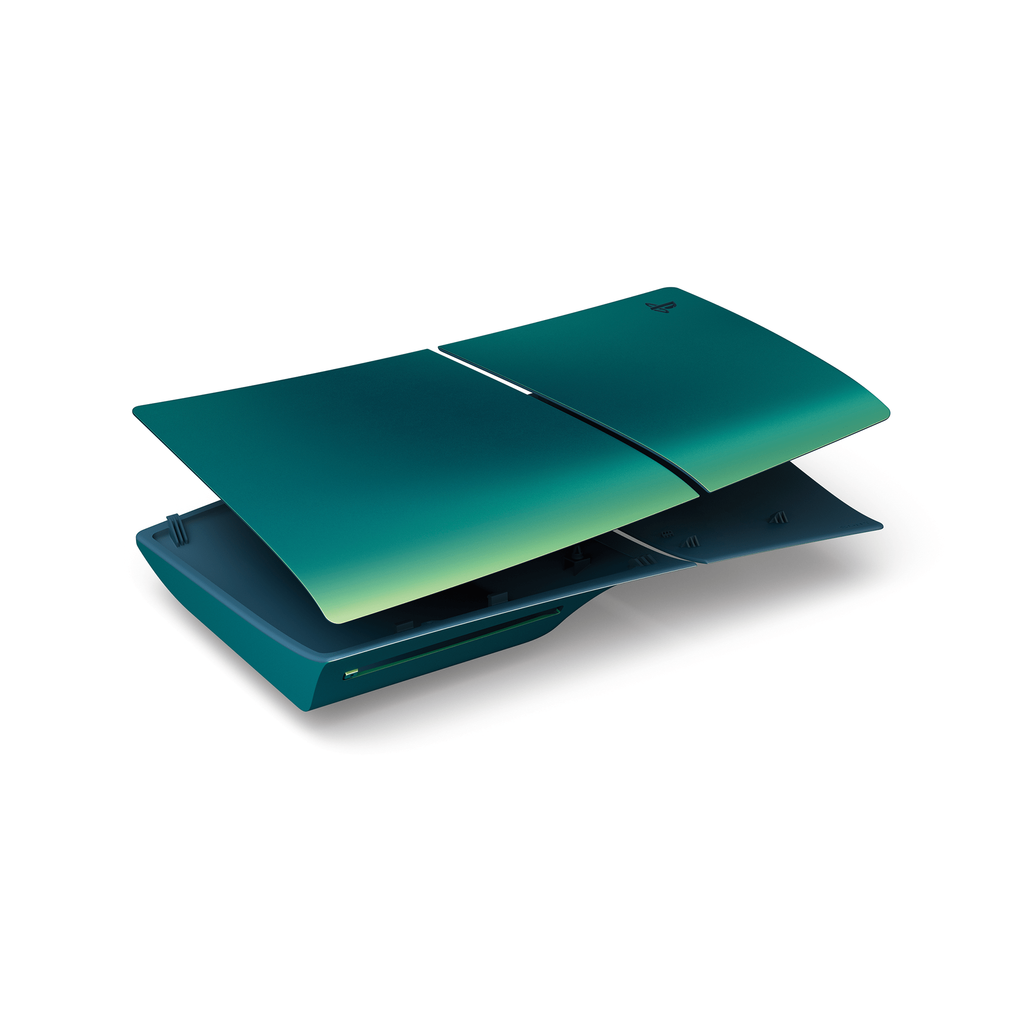 PlayStation Slim Disc Digital Console Cover Chroma Teal KOODOO