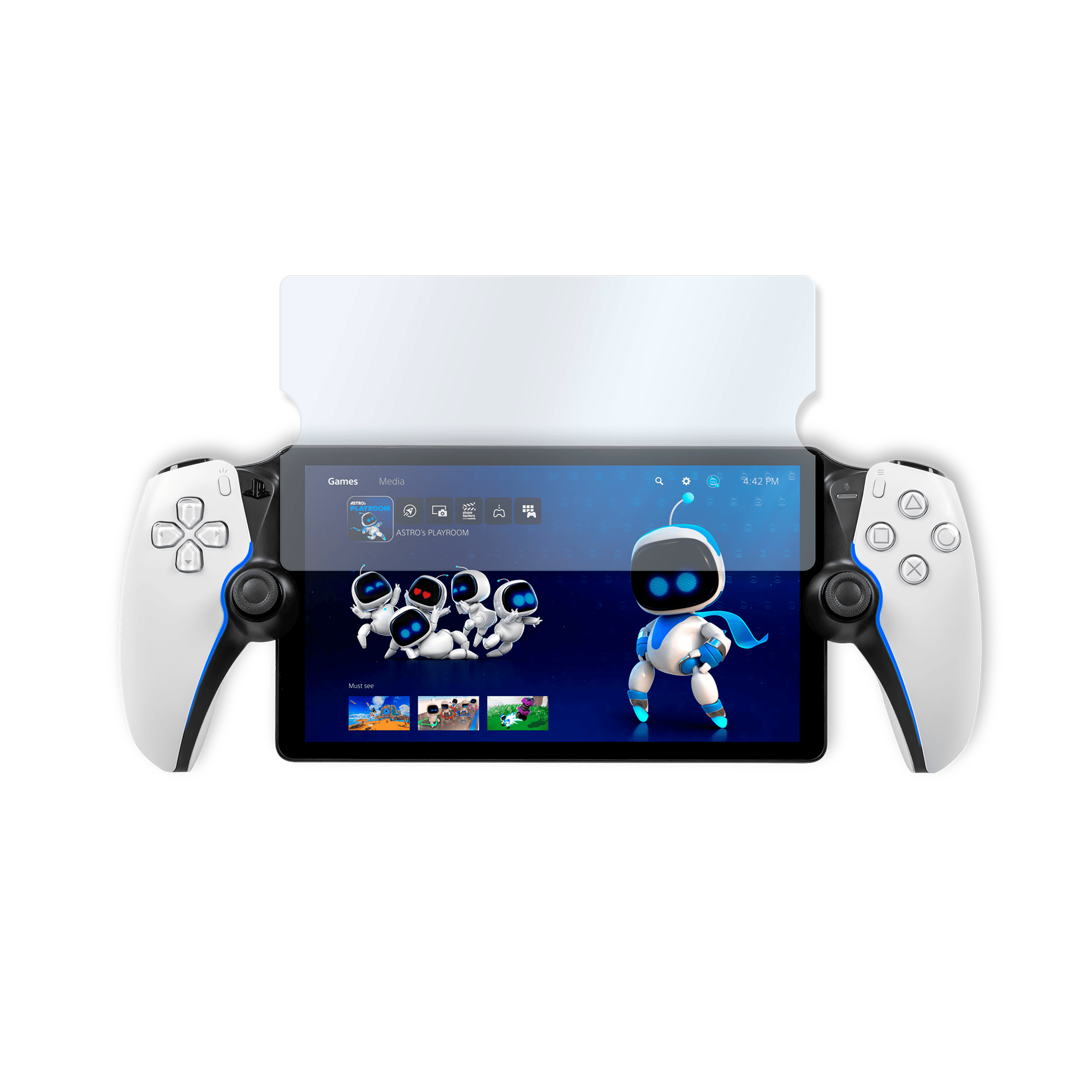 PlayStation Portal Tempered Glass Screen Protector (Official PlayStation License) - KOODOO