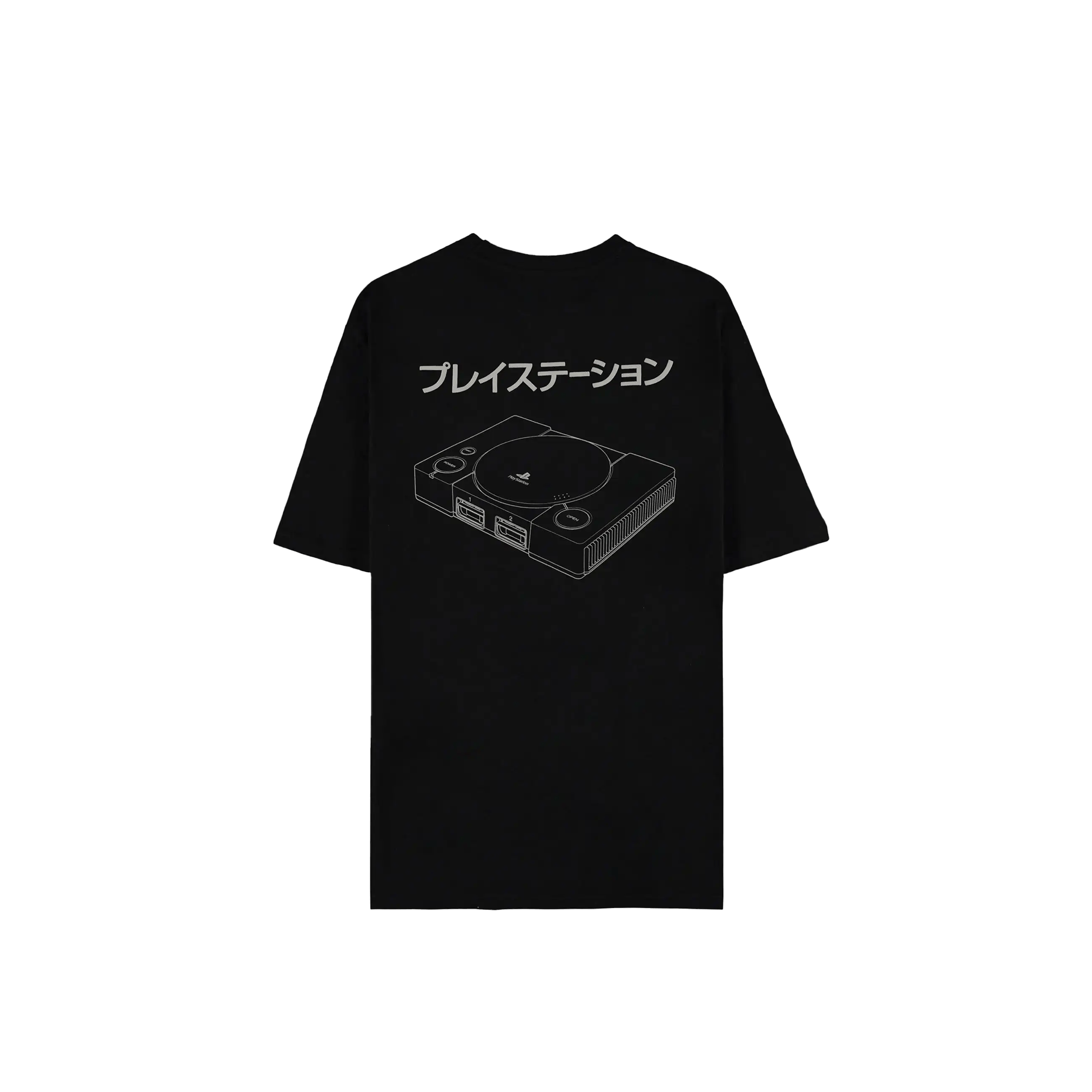 PlayStation - Console Short Sleeved T-shirt (Loose Fit) (Black) - KOODOO