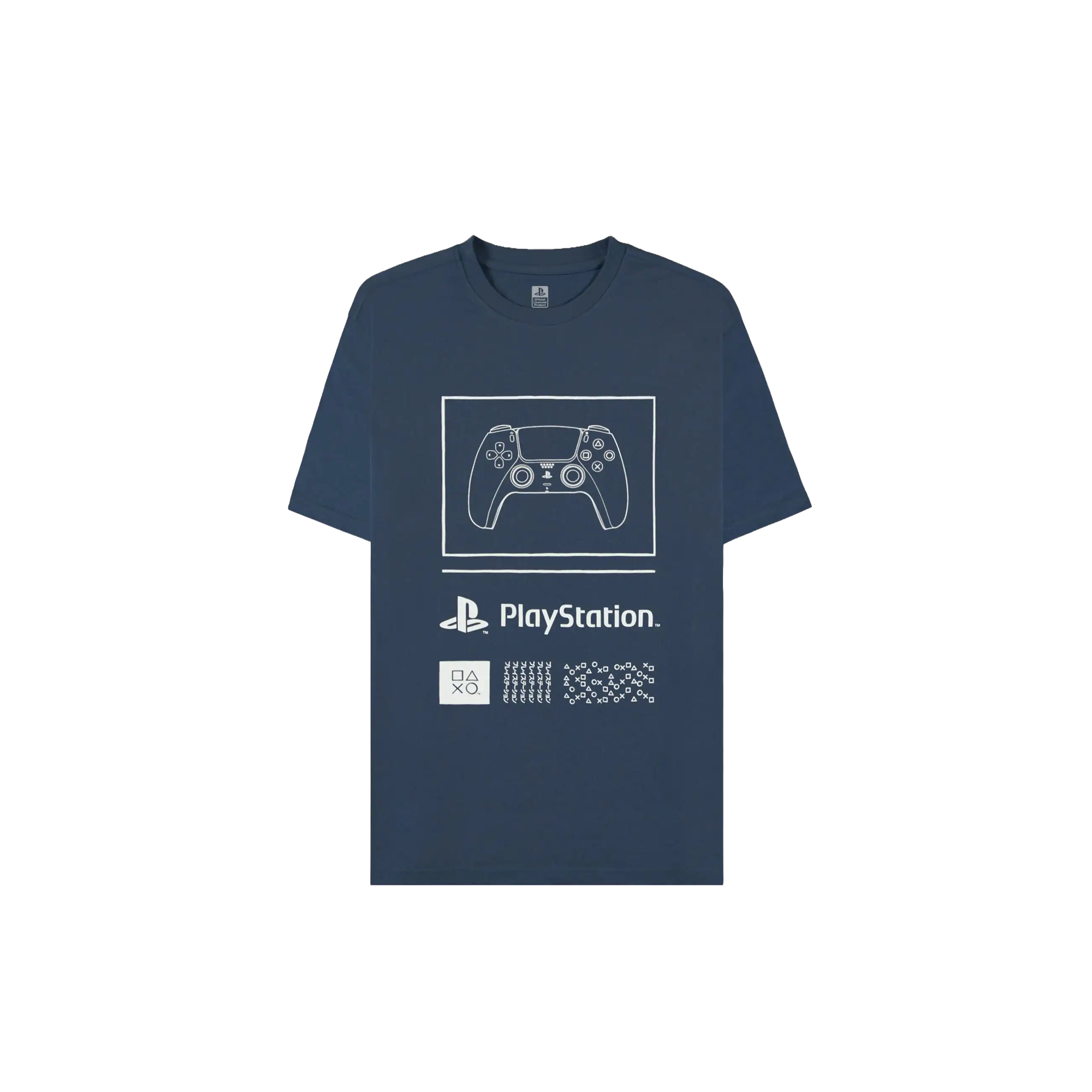 PlayStation - Controller Navy Short Sleeved T-shirt - KOODOO