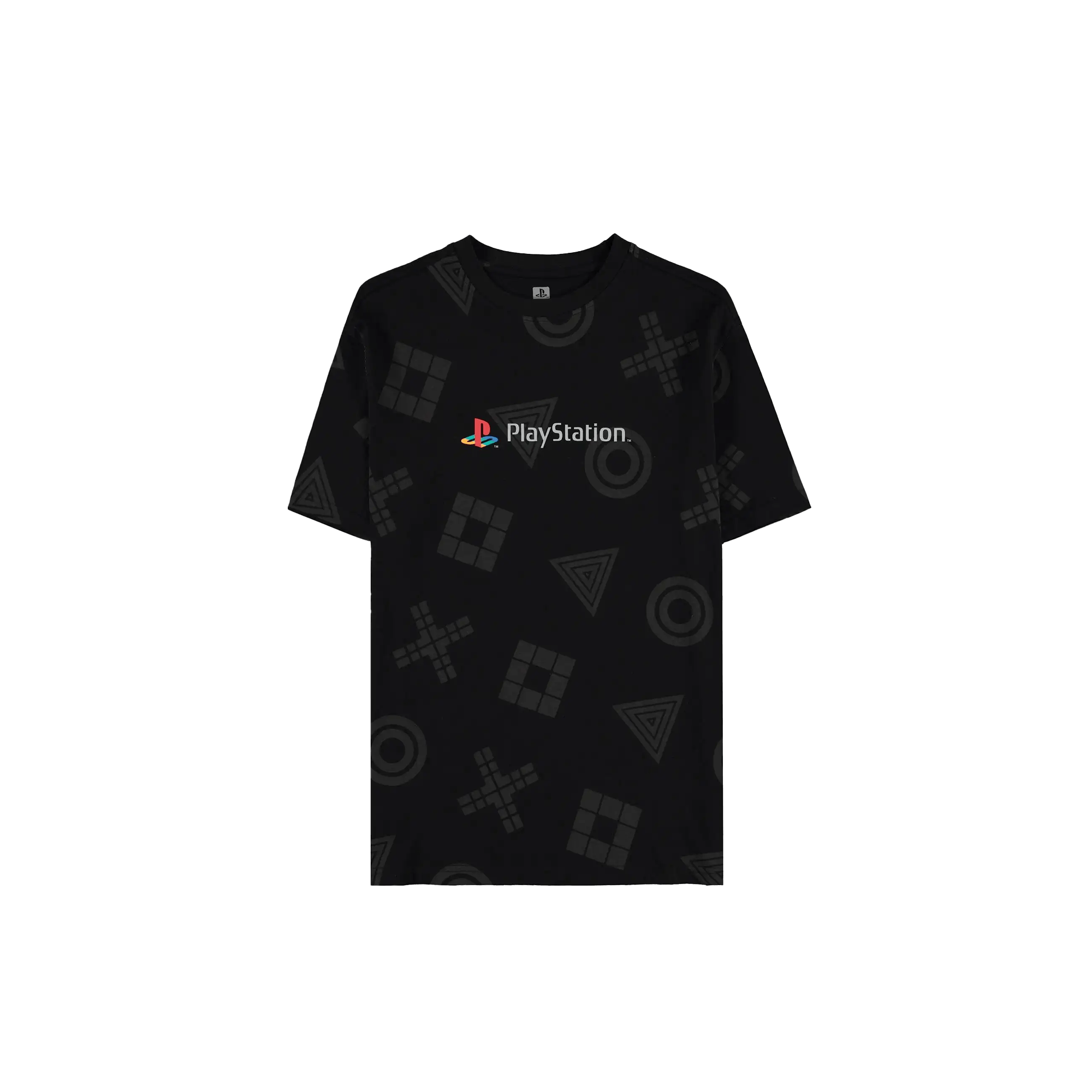 PlayStation - AOP Short Sleeved T-shirt (Black) - KOODOO