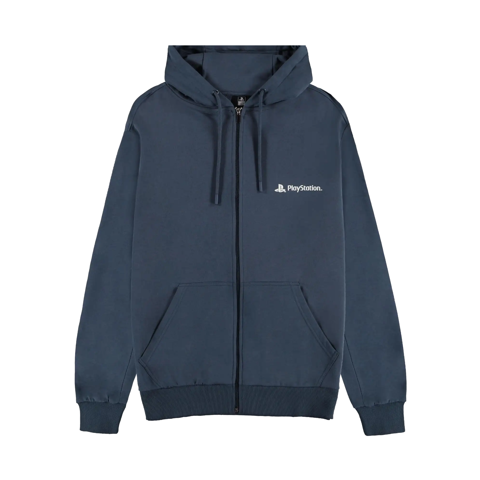 PlayStation - Navy Logo Men's Zipper Hoodie - KOODOO